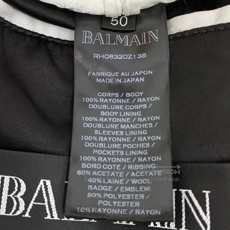 Other Balmain Men's Black Nylon Outerwear Jacket . Size US L / EU 52-54 / 3 - 6 Thumbnail