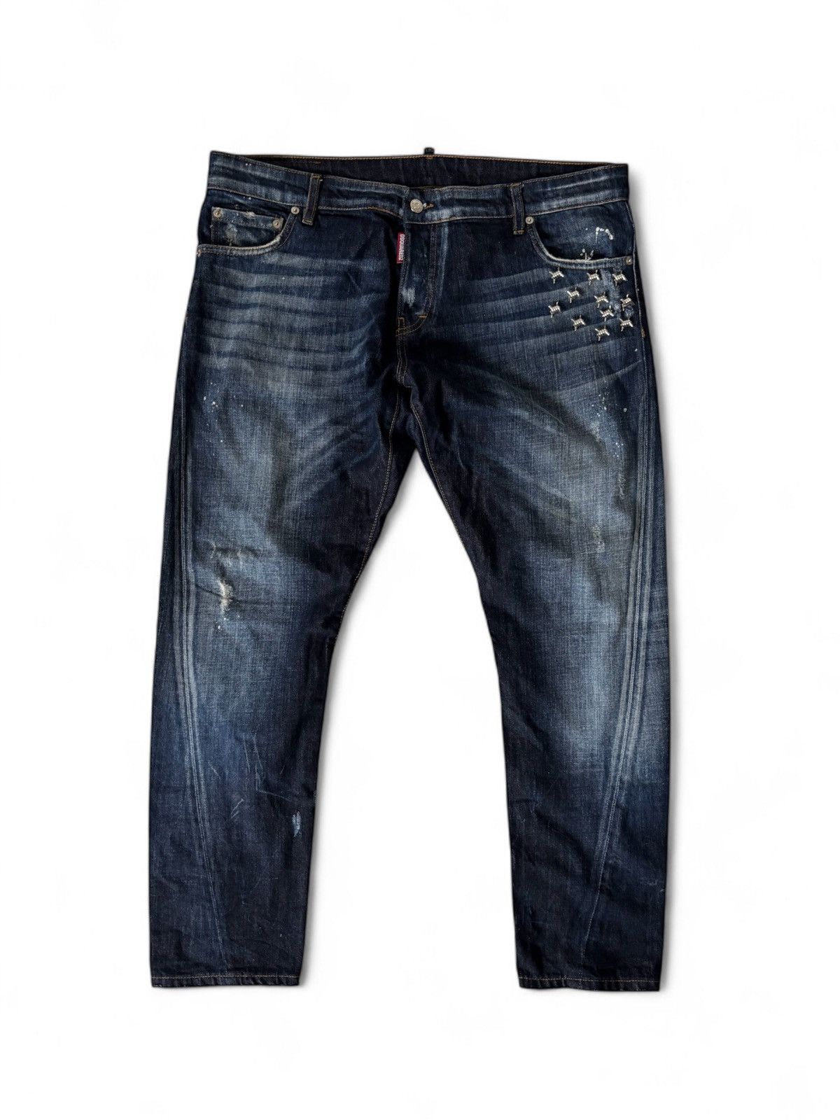 Dsquared2 Dsquared2 Barbed Wire Studs Jeans Size US 38 / EU 54 - 1 Thumbnail