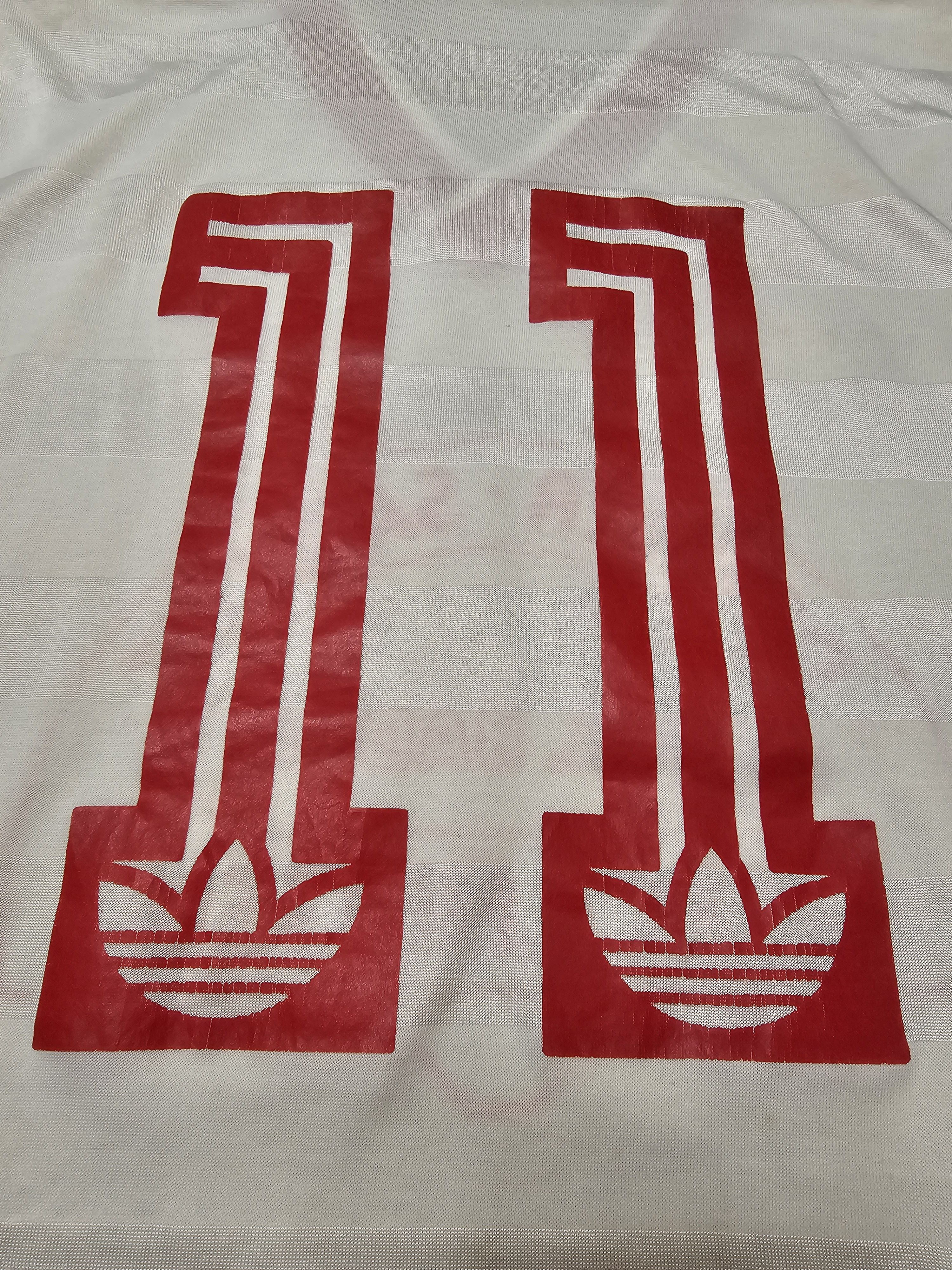 Vintage ADIDAS VINTAGE WEST GERMANY FOOTBALL SHIRT LONG SLEEVES 80s Size US L / EU 52-54 / 3 - 5 Thumbnail