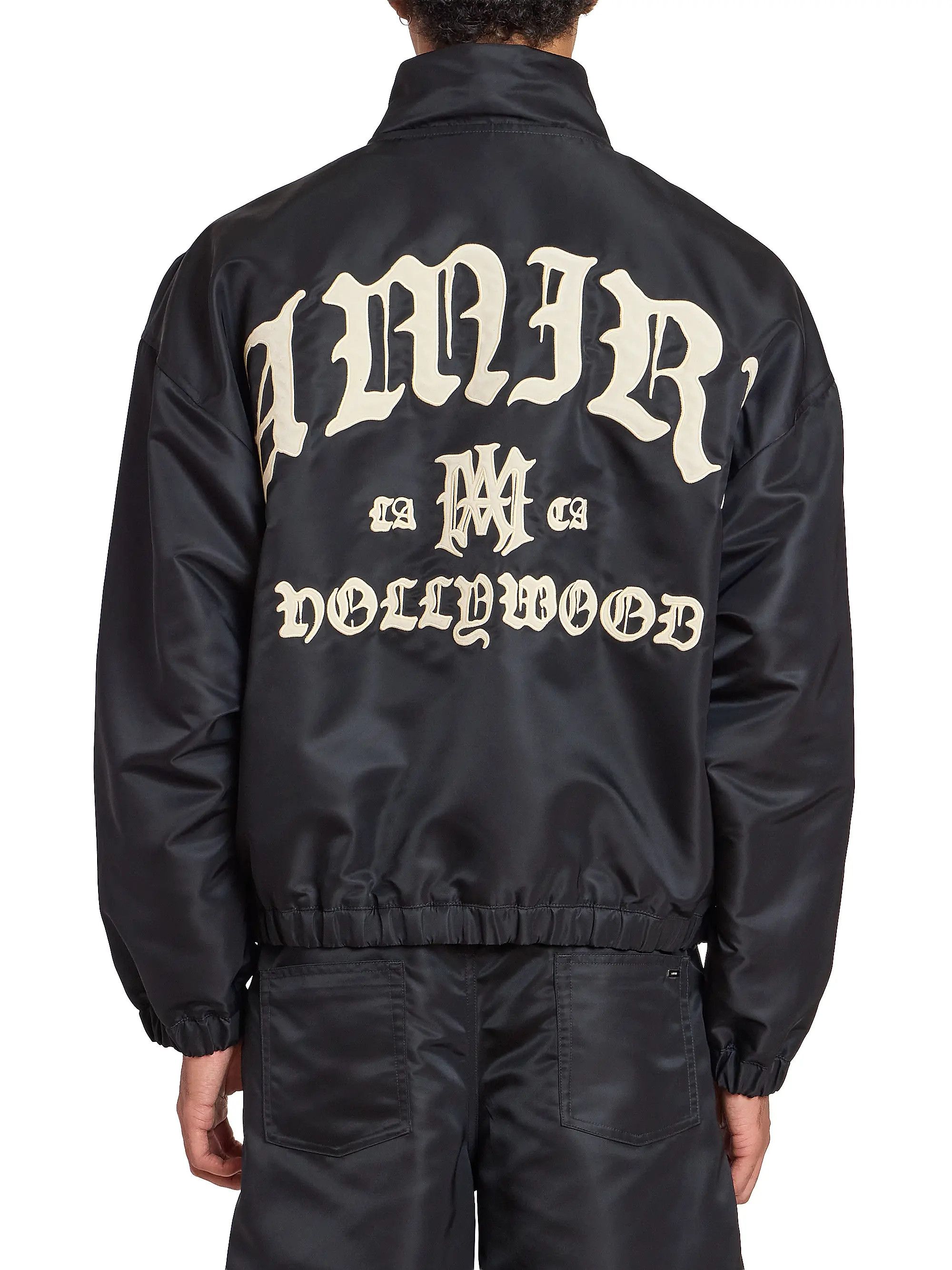 Amiri os11x0526 Hollywood Embroidered Logo Jacket in Black Size US L / EU 52-54 / 3 - 4 Thumbnail