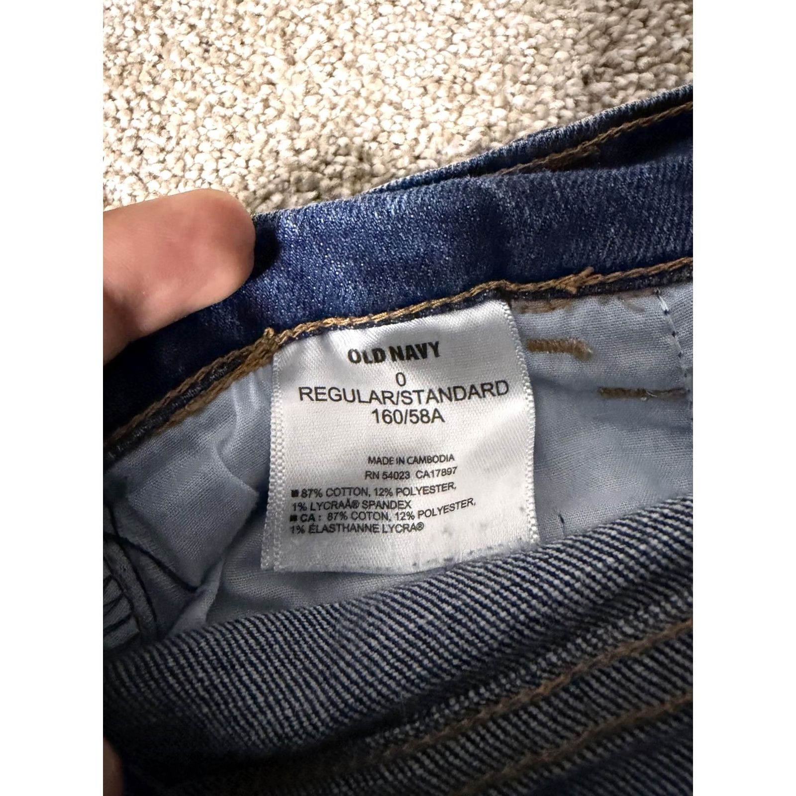 Old Navy Old Navy Shorts Womens 0 Blue Denim Sweetheart Raw Hem Cuffed Cutoff Stretch Shirt Womens Short Casual Summer 5-Pocket Girls Mens Size 25" / US 0 / IT 36 - 6 Thumbnail