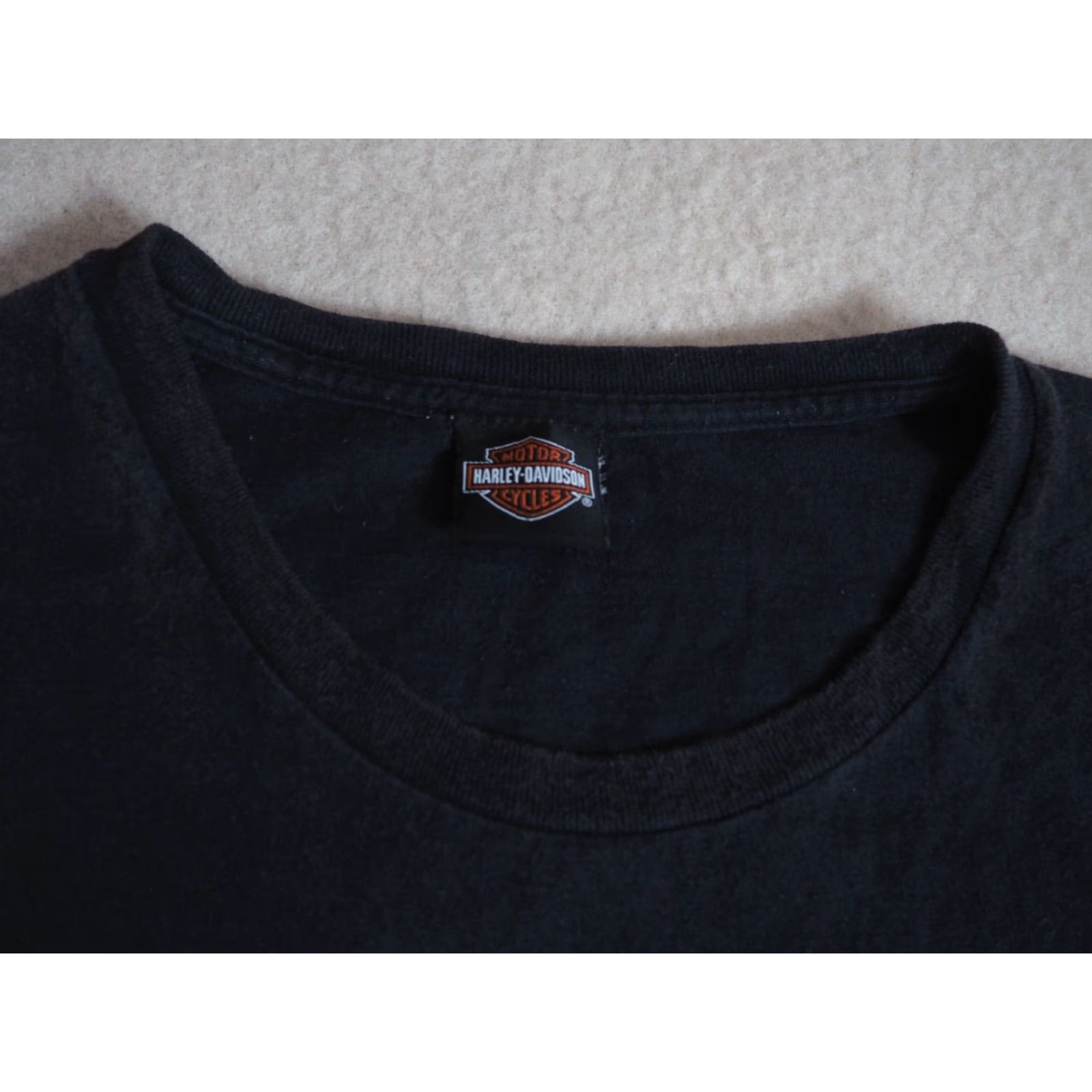 Harley Davidson Harley-Davidson Shirt Biker Logo Graphic Print Crew Neck T-Shirt Mens 3XL Black Size US XXL / EU 58 / 5 - 6 Thumbnail