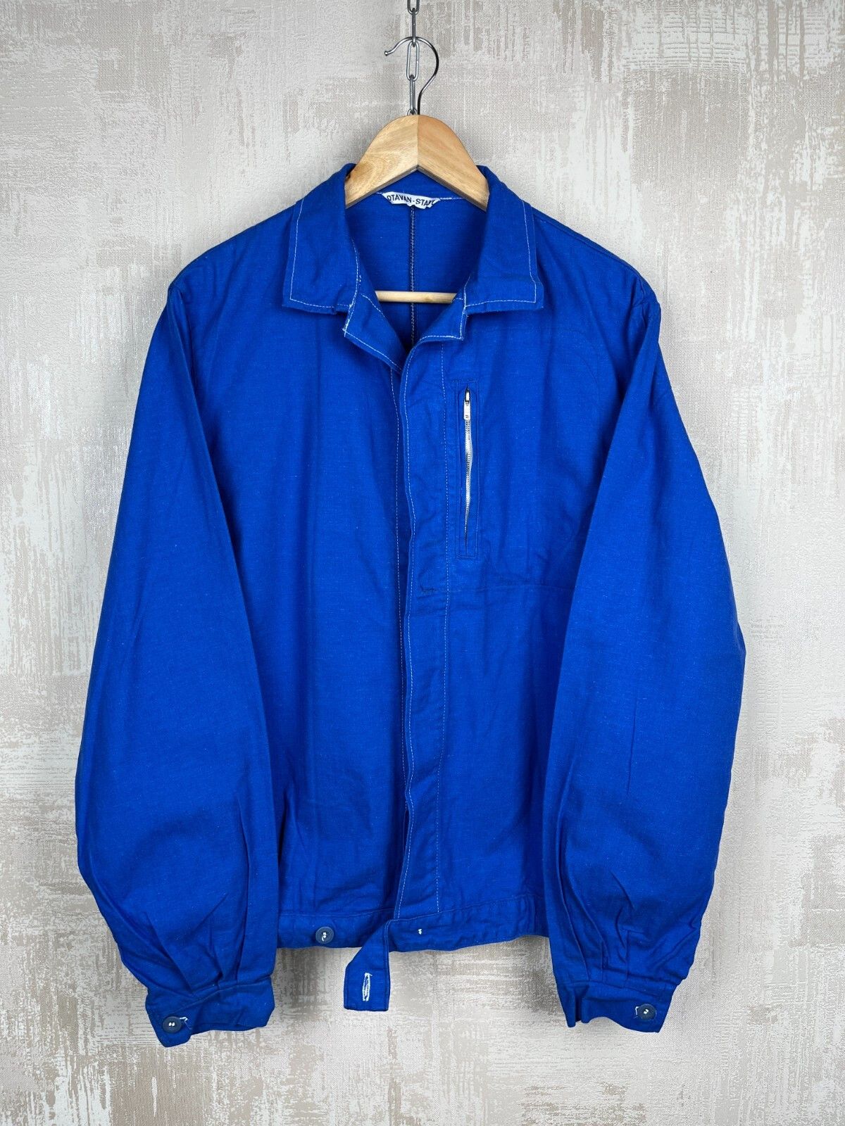Le Laboureur Vintage 80's OTAVAN-STABIL Czech Work Chore Jacket Size US L / EU 52-54 / 3 - 10 Thumbnail