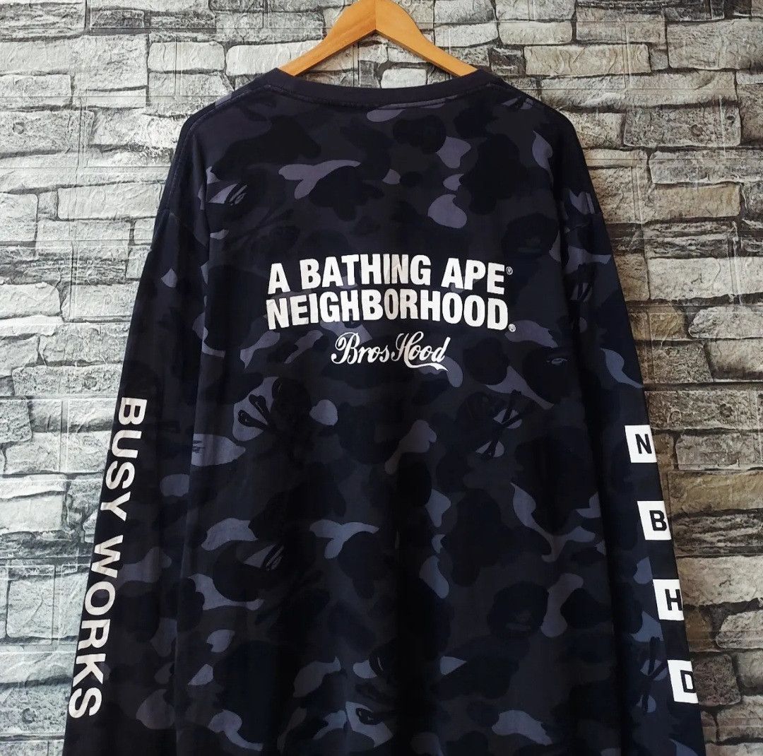 Bape × Neighborhood BAPE X Neighborhood Camouflage Long Sleeve Size US XL / EU 56 / 4 - 4 Thumbnail