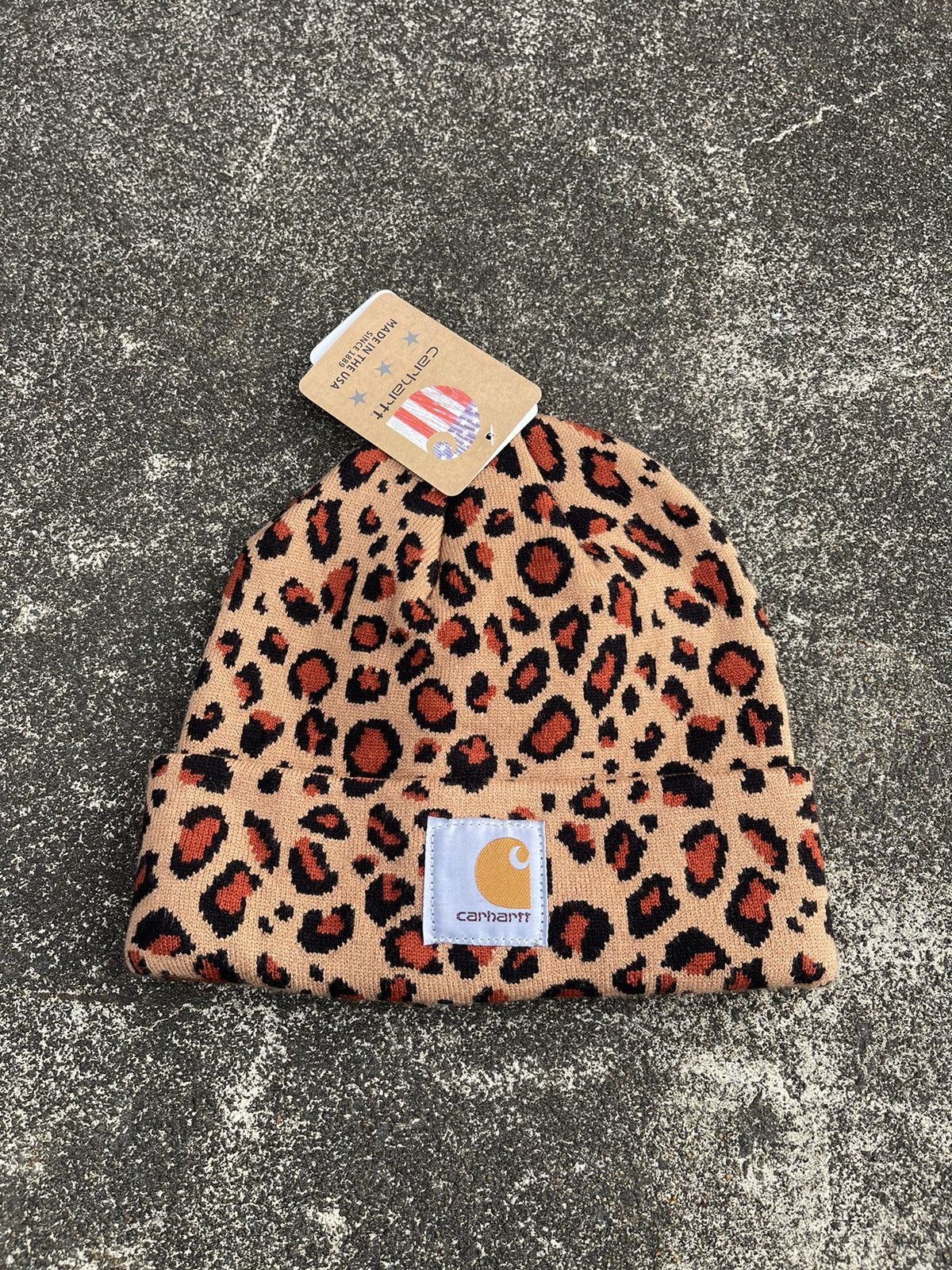 Carhartt Leopard Print Beanie