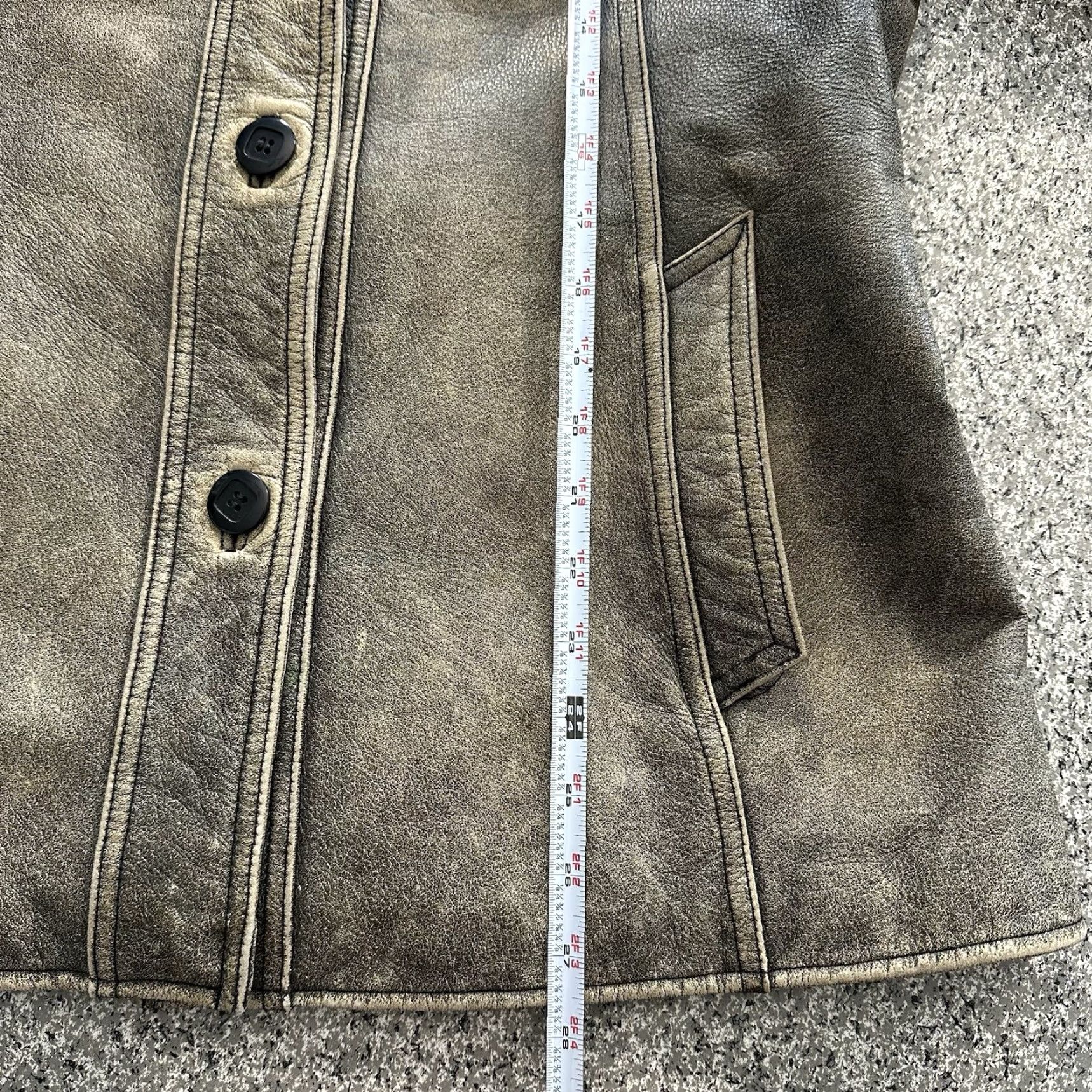 American Eagle Outfitters American Eagle Outfitters Leather Jacket Womens L Brown Distressed Grunge Y2K Vintage Coat Jacket Size L / US 10 / IT 46 - 5 Thumbnail