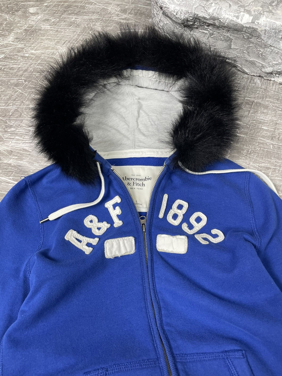Abercrombie & Fitch × If Six Was Nine × Japanese Brand Abercrombie and Fitch Y2K Vintage Fur Hoodie Hysteric Style Size US M / EU 48-50 / 2 - 4 Thumbnail