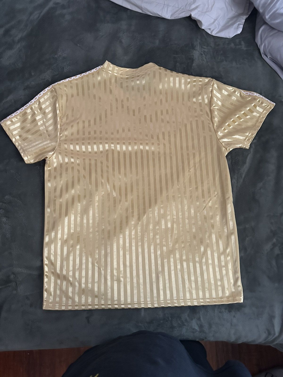 Crooks & Castles Crooks and Castles CNC Spellout Soccer Jersey Gold Stripe Size US XL / EU 56 / 4 - 4 Thumbnail