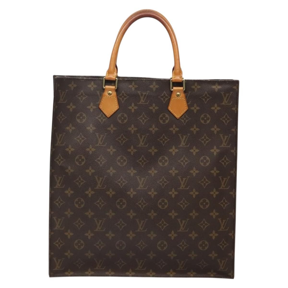 Louis Vuitton LOUIS VUITTON Monogram Sac Plat Hand Bag M51140 Size ONE SIZE - 2 Thumbnail