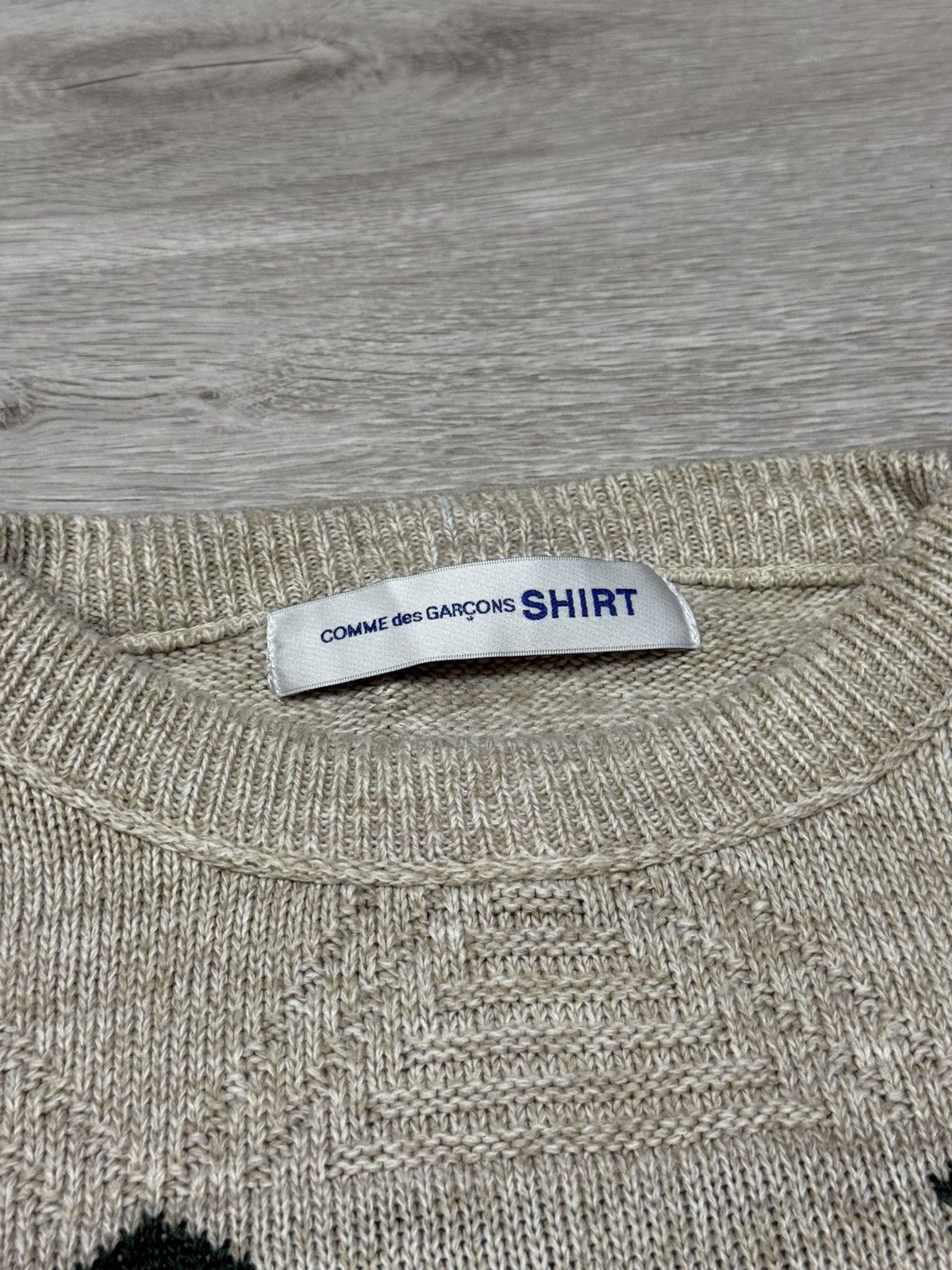 Comme des Garcons SHIRT Comme Des Garçons SHIRT patterns sweater wool Japan Size US XL / EU 56 / 4 - 2 Thumbnail