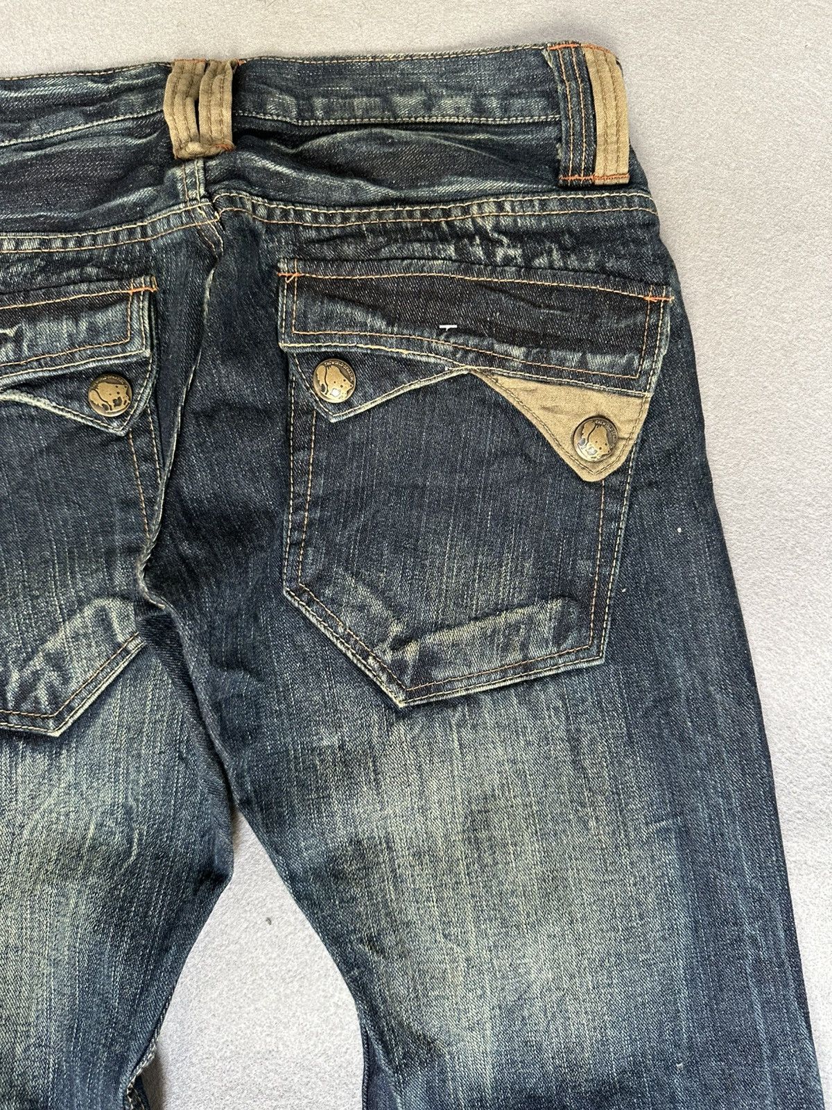 Japanese Brand FLARE Root Three Design Denim Size US 30 / EU 46 - 16 Thumbnail