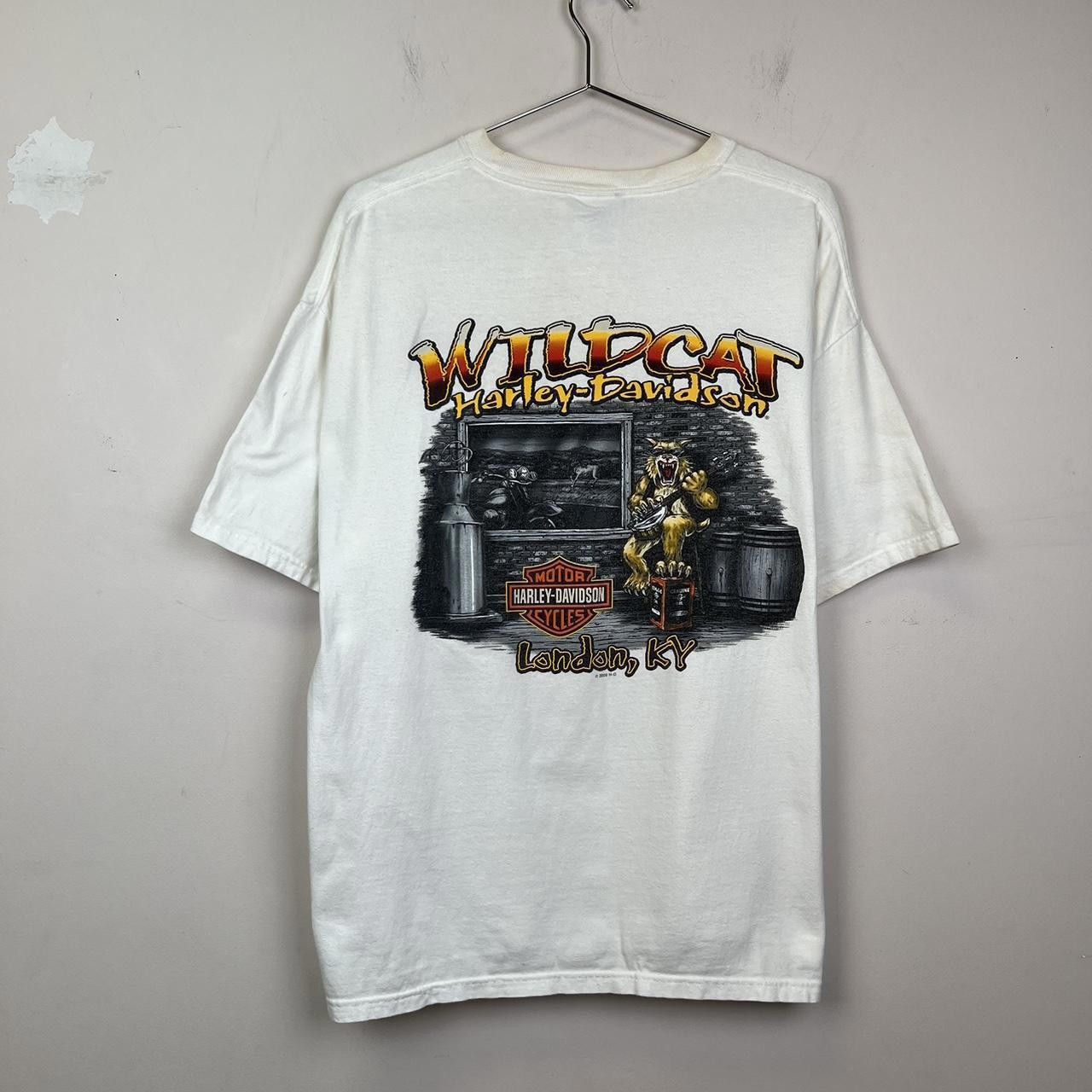Harley Davidson Wildcat Harley-Davidson Vintage Tee - London, KY Size US XL / EU 56 / 4 - 1 Thumbnail