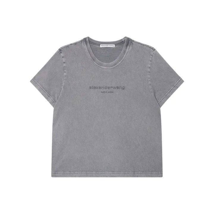 Alexander Wang Alexander Wang Gray Short Sleeve T-Shirt 0079 Size XS / US 0-2 / IT 36-38 - 1 Thumbnail
