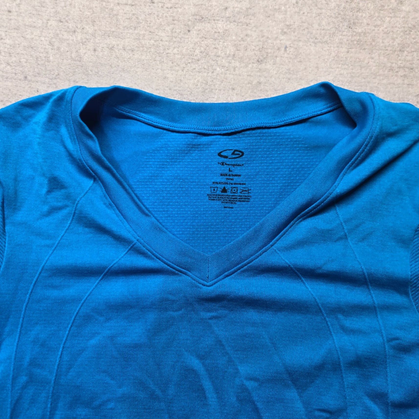 Champion Champion C9 Solid Blue Lightweight Athletic Workout T-Shirt Adult Women S Small Size S / US 4 / IT 40 - 2 Thumbnail