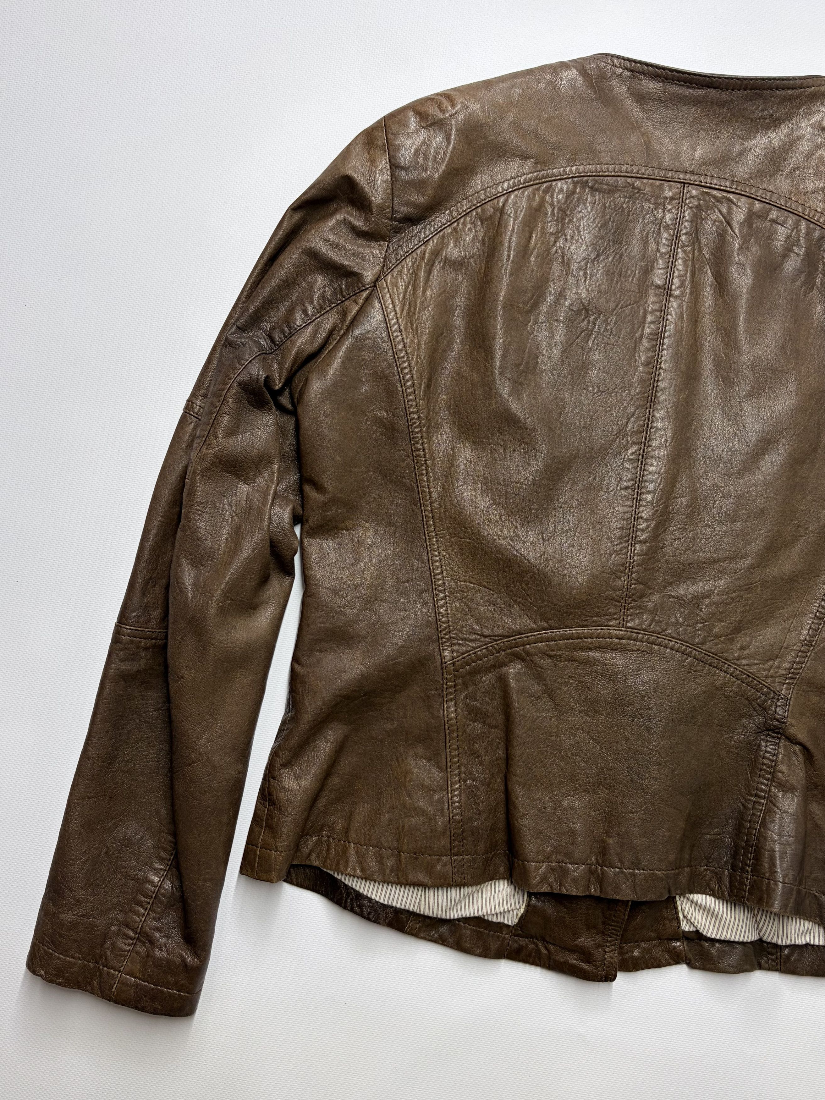 Vintage Vintage Crop Leather Women's Jacket Size M / US 6-8 / IT 42-44 - 9 Thumbnail