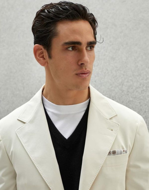 Brunello Cucinelli Jacket in White Size US S / EU 44-46 / 1 - 4 Thumbnail