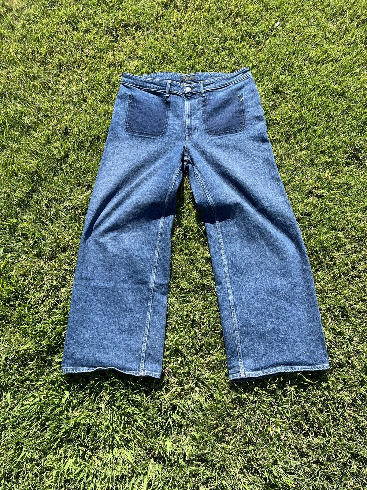 Japanese Brand × Vintage Baggy Denim Size US 34 / EU 50 - 1 Thumbnail