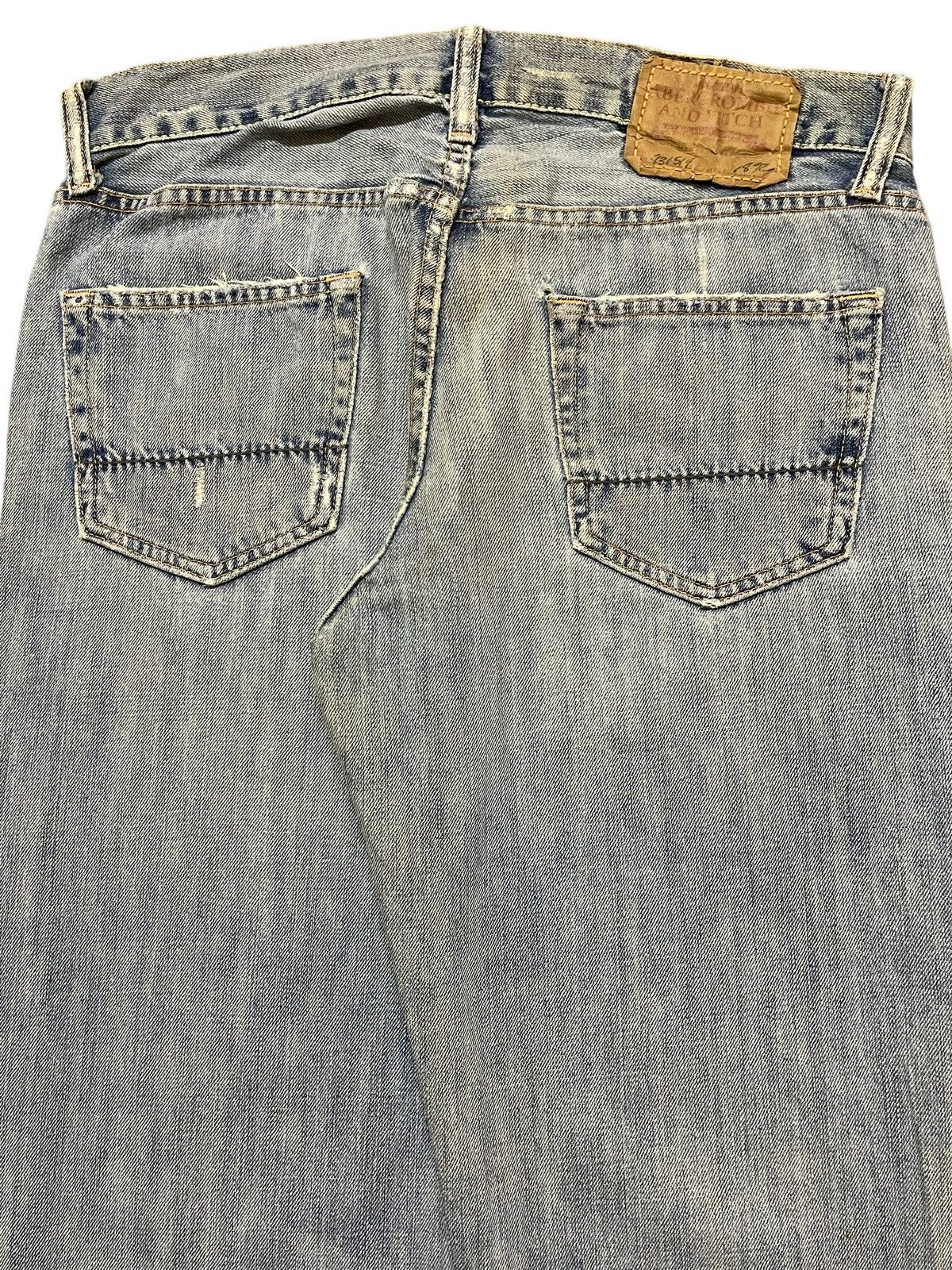 Abercrombie & Fitch Vintage Abercrombie & Fitch Blue Faded Wash Baggy Wide Leg Size US 32 / EU 48 - 6 Thumbnail