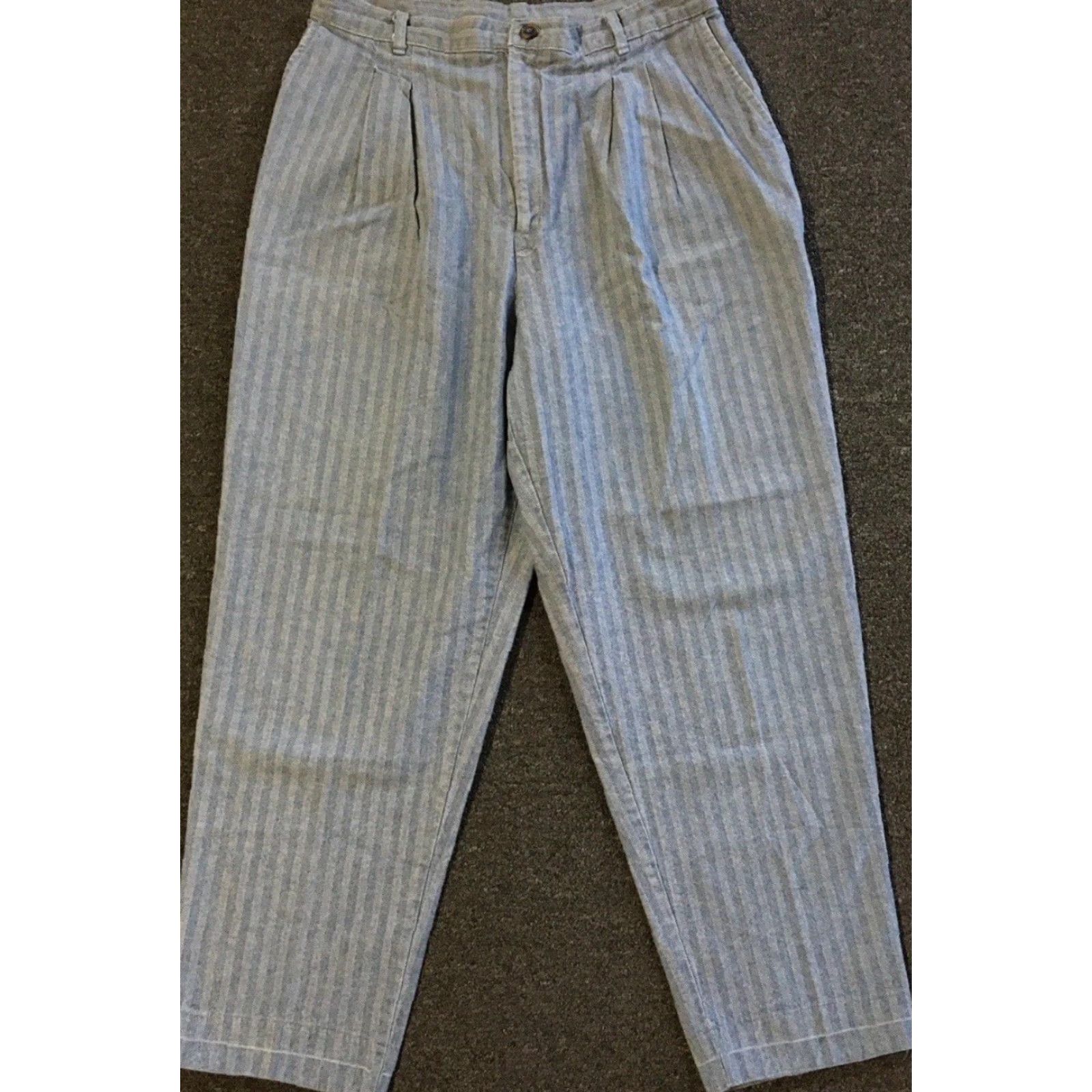 Levi's VINTAGE Levis Pants Mom 32 USA Herringbone 80s Grunge Punk Biker 70s Conductor Size 24" / US 00 / IT 34 - 2 Thumbnail