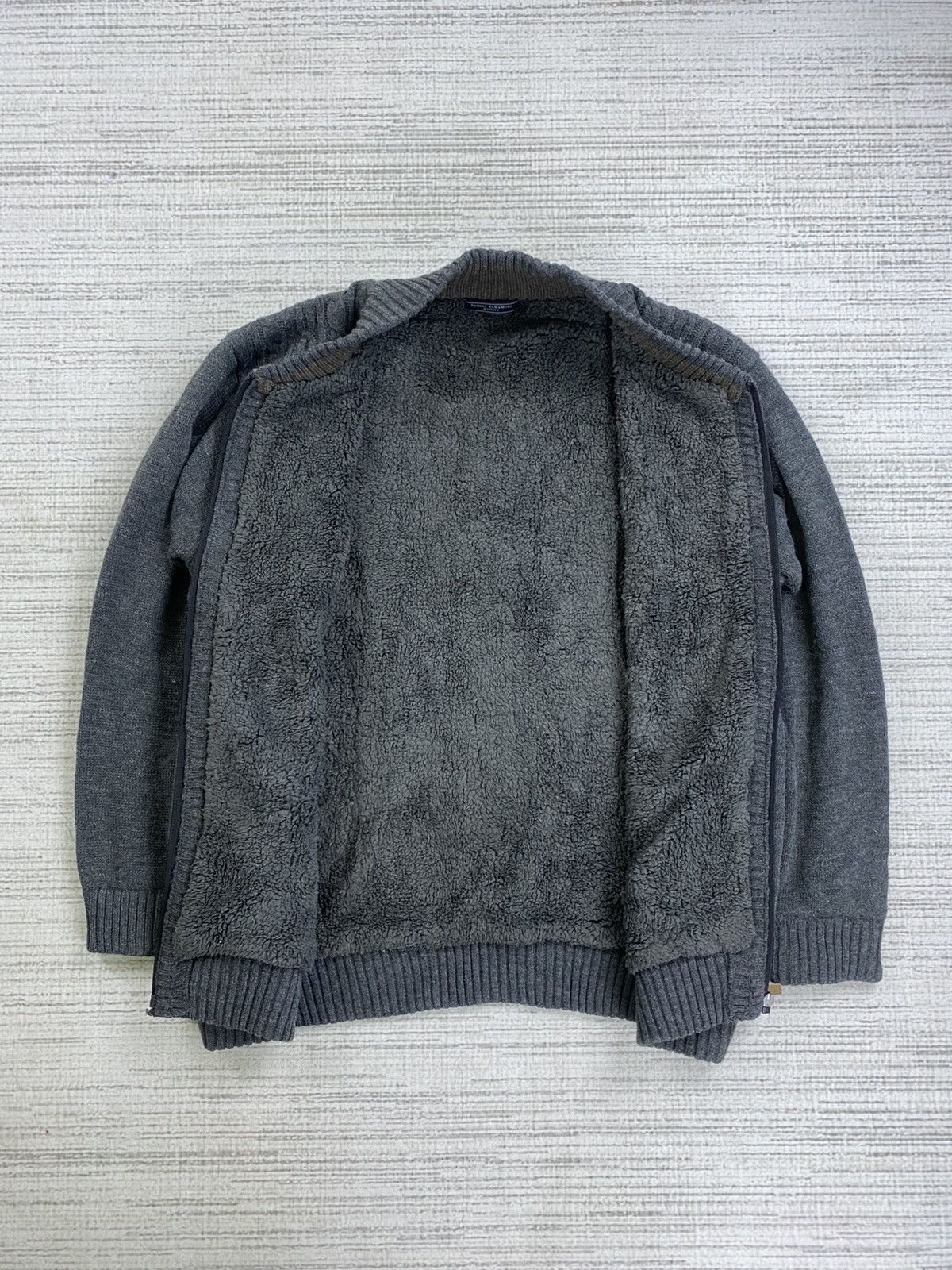 Japanese Brand × Kansai Yamamoto × Vintage Vintage Kansai Yamamoto Homme Lined Sherpa Knit Jacket Size US L / EU 52-54 / 3 - 5 Thumbnail