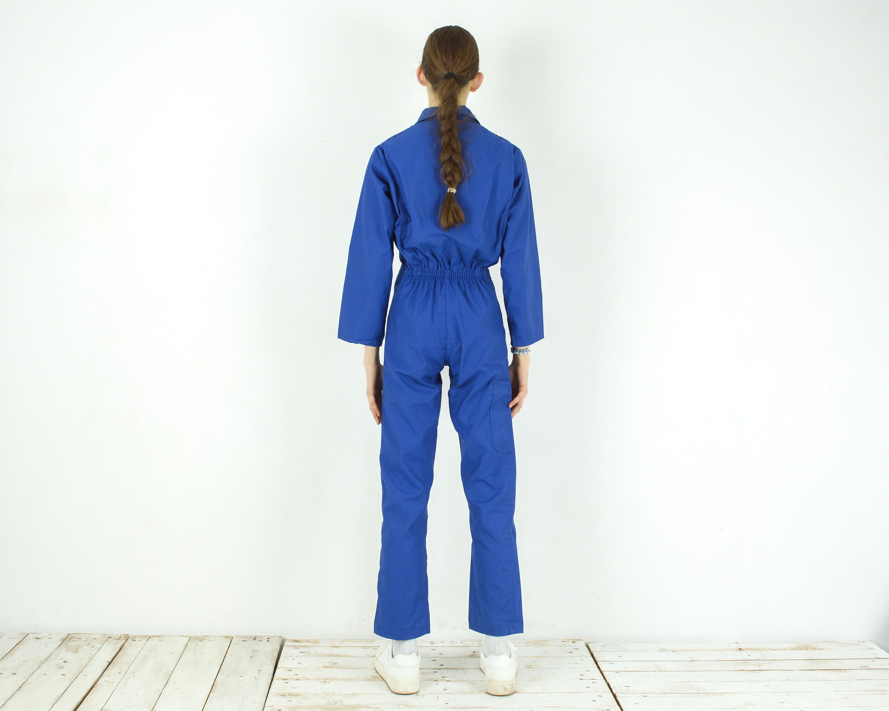 Japanese Brand × Le Laboureur × Vintage Boiler Suit Coveralls Zip Up Jumpsuit Long Sleeve Overall Size 25" / US 0 / IT 36 - 3 Thumbnail