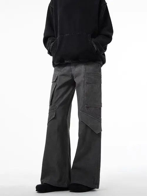 Japanese Brand × Jean Vintage washed multi-pocket cargo jeans Size US 32 / EU 48 - 3 Thumbnail