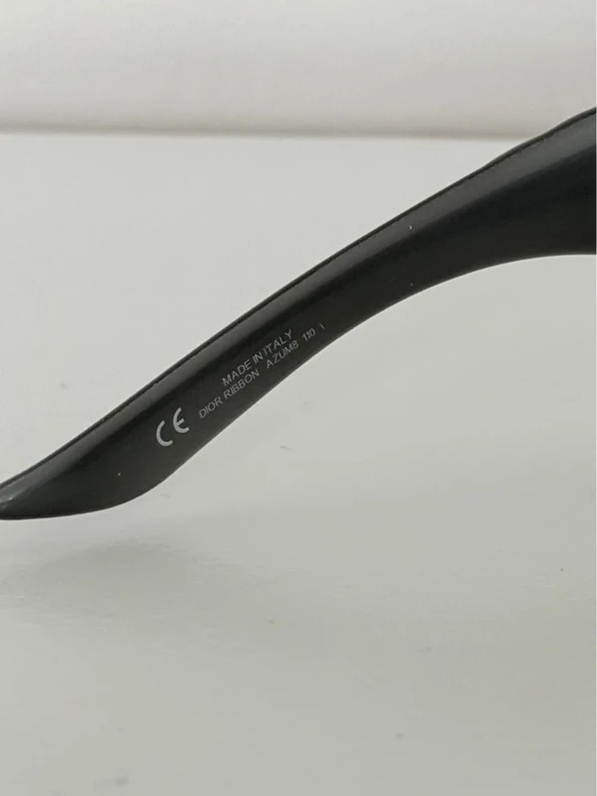 Dior Dior Black Ribbon Shield Sunglasses Size ONE SIZE - 9 Thumbnail