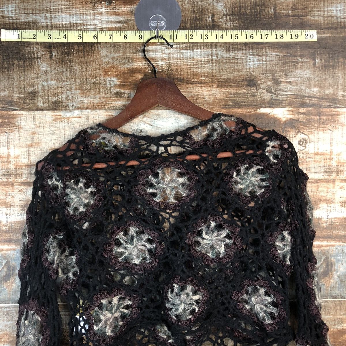 Seditionaries DL Wonder Land crochet meshnet Black Knitwear #C747 Size S / US 4 / IT 40 - 11 Thumbnail