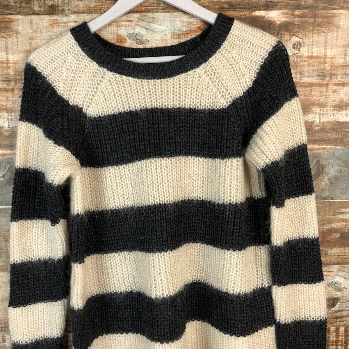 Ann Taylor × OVER THE STRiPES Ann Taylor Stripe Brown Knitwear #A2235 Size S / US 4 / IT 40 - 5 Thumbnail