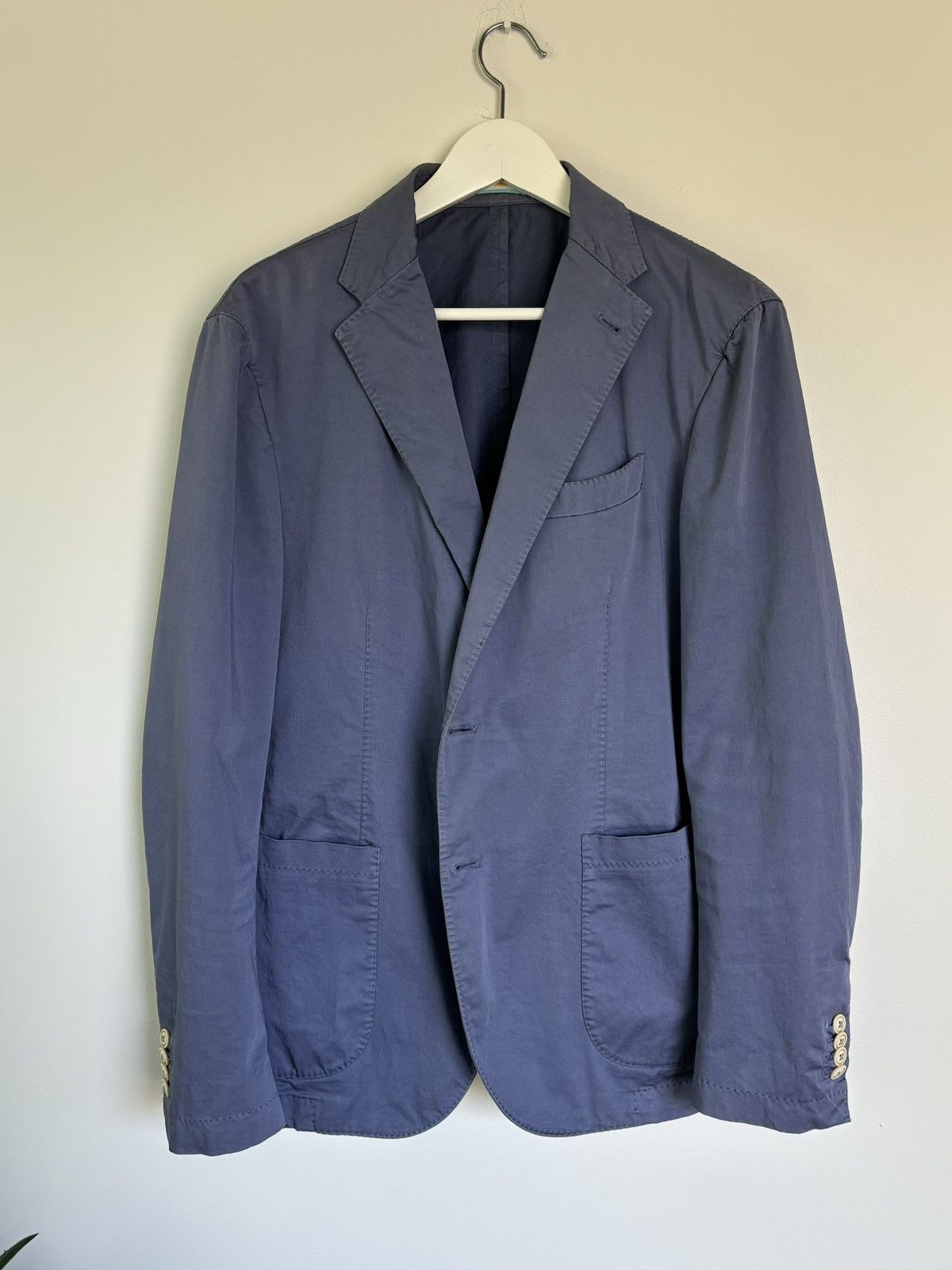 Vintage Grima's Sports Coat Vintage Cotton Blazer Made in Italy Size 52R - 2 Thumbnail