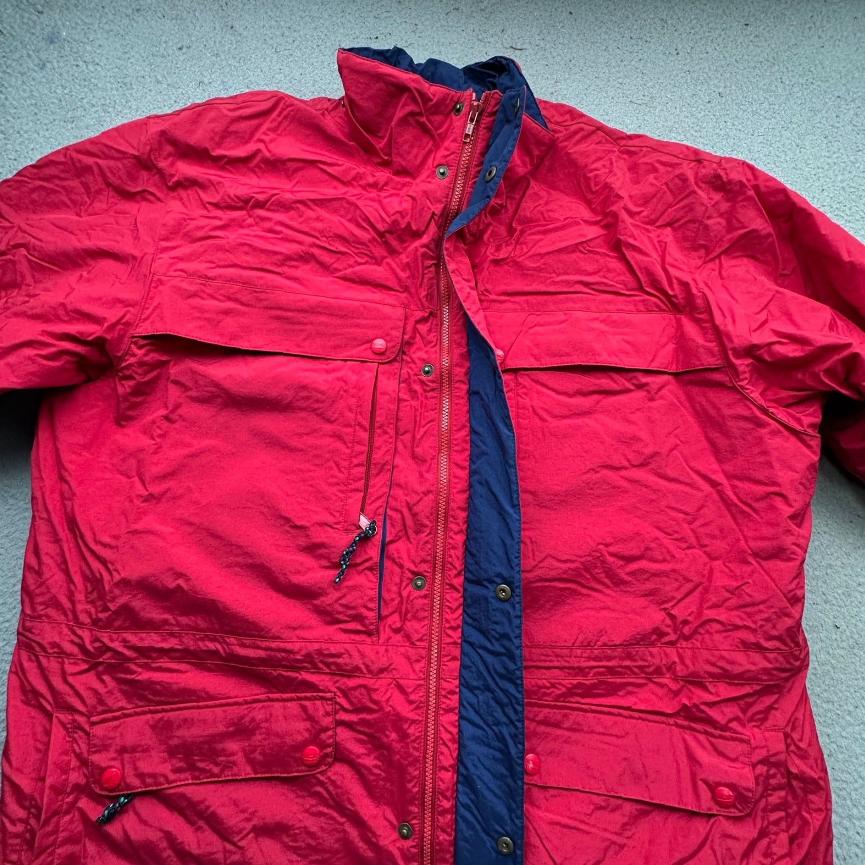 Vintage VINTAGE LL Bean Flannel Plaid Lined Parka Jacket Mens 2XL Red Pockets Red Green Coat, Overcoat, Long, Polyester, Zip, Casual, Travel, 80s 90s Mens Size US XXL / EU 58 / 5 - 5 Thumbnail