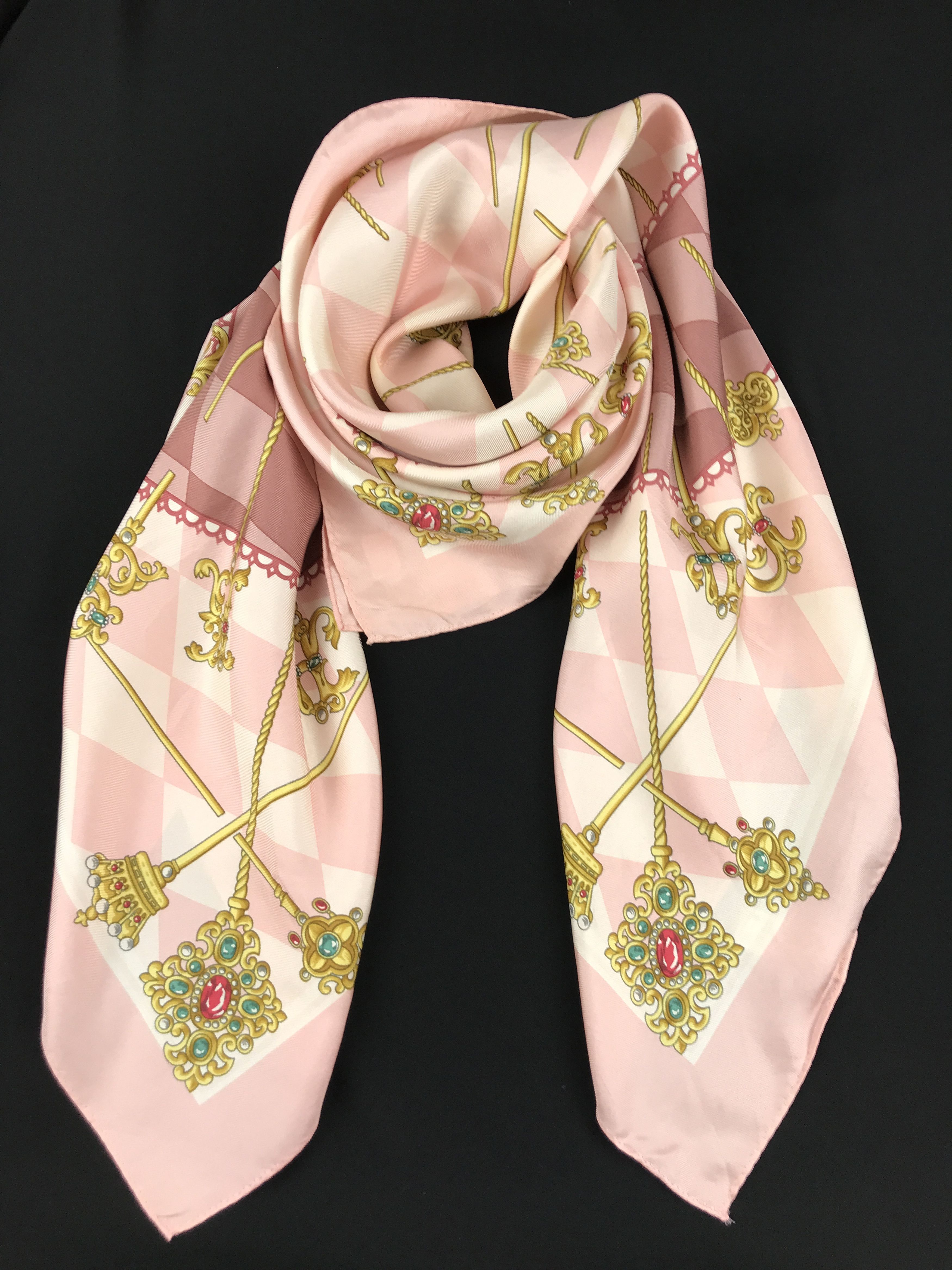 DAKS × Designer × Vintage Vintage Daks Silk Scarf Size ONE SIZE - 7 Thumbnail