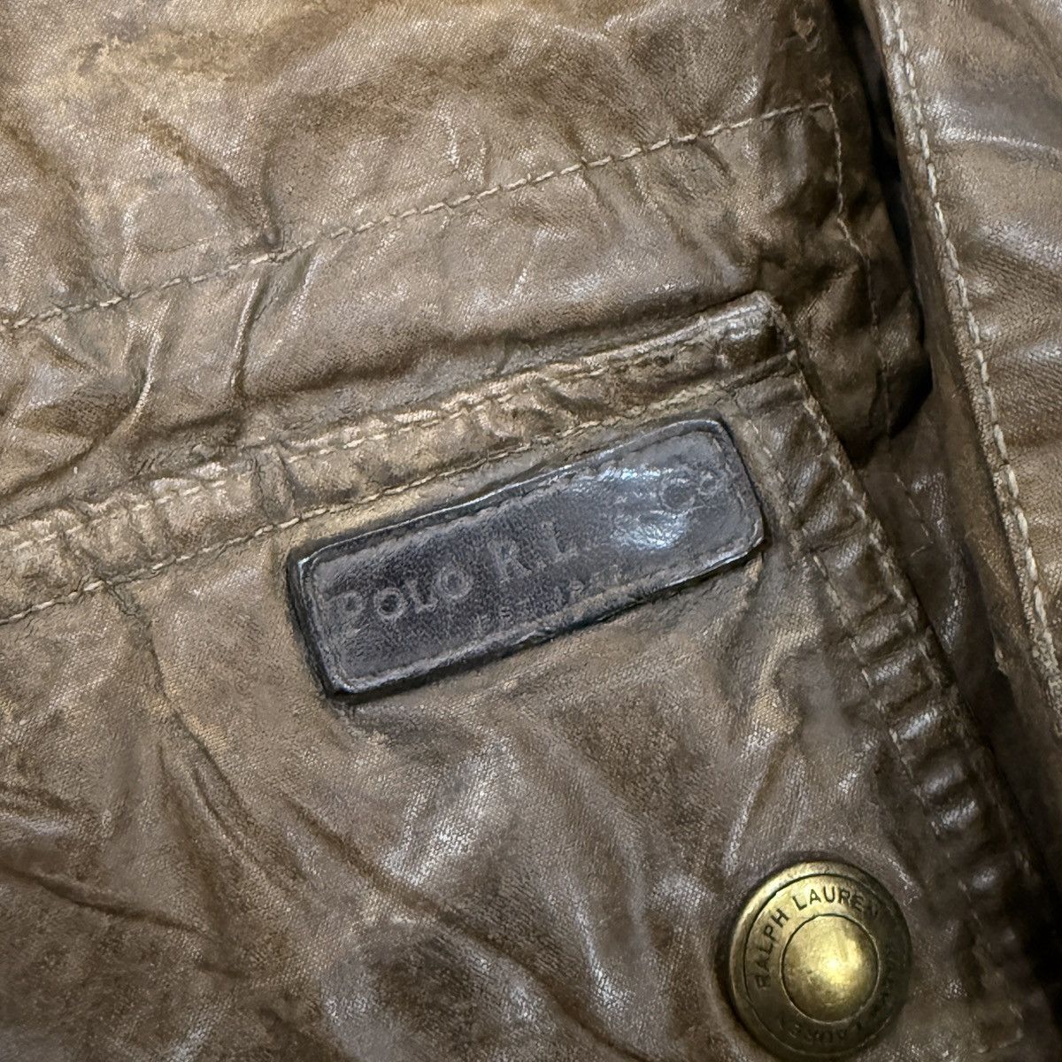 Polo Ralph Lauren 90🔥 vintage polo ralph lauren brown wax jacket Size US S / EU 44-46 / 1 - 5 Thumbnail