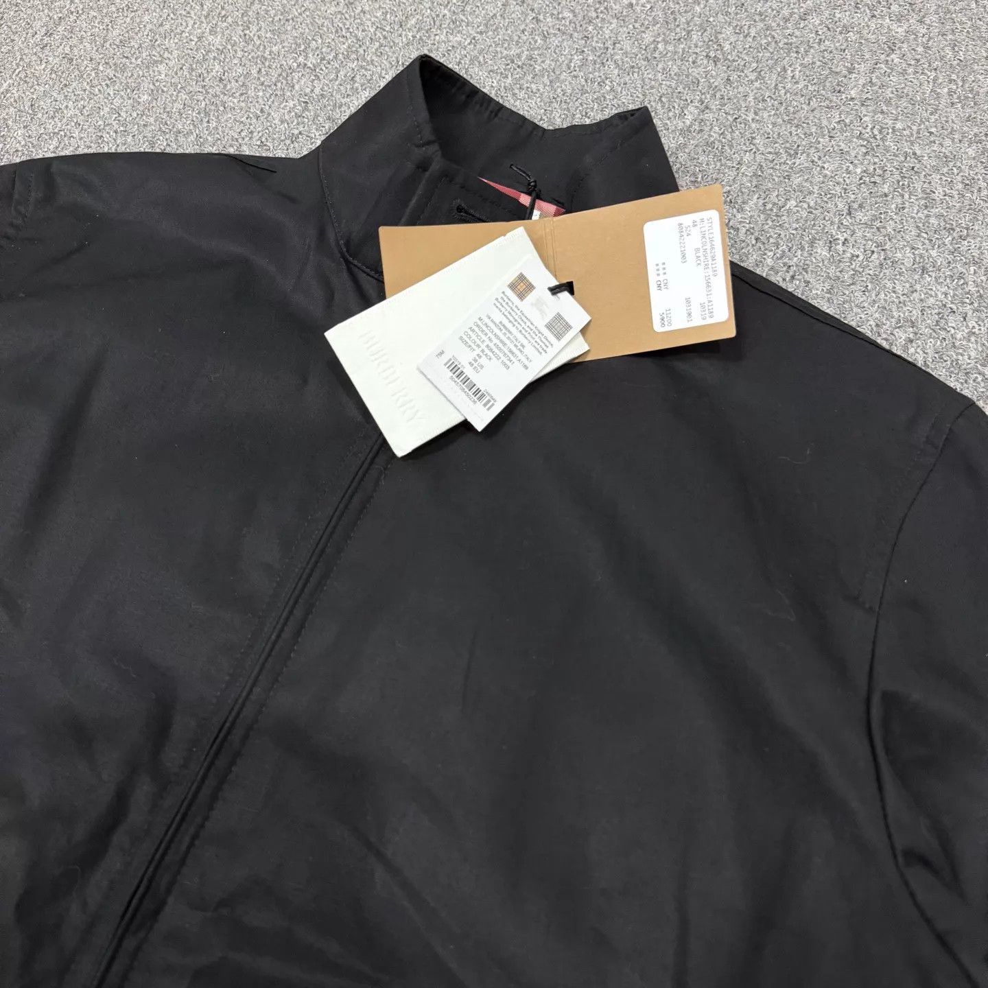 Burberry Burberry Black Embroidered Logo Hem Jacket Size 48 Size US M / EU 48-50 / 2 - 3 Thumbnail