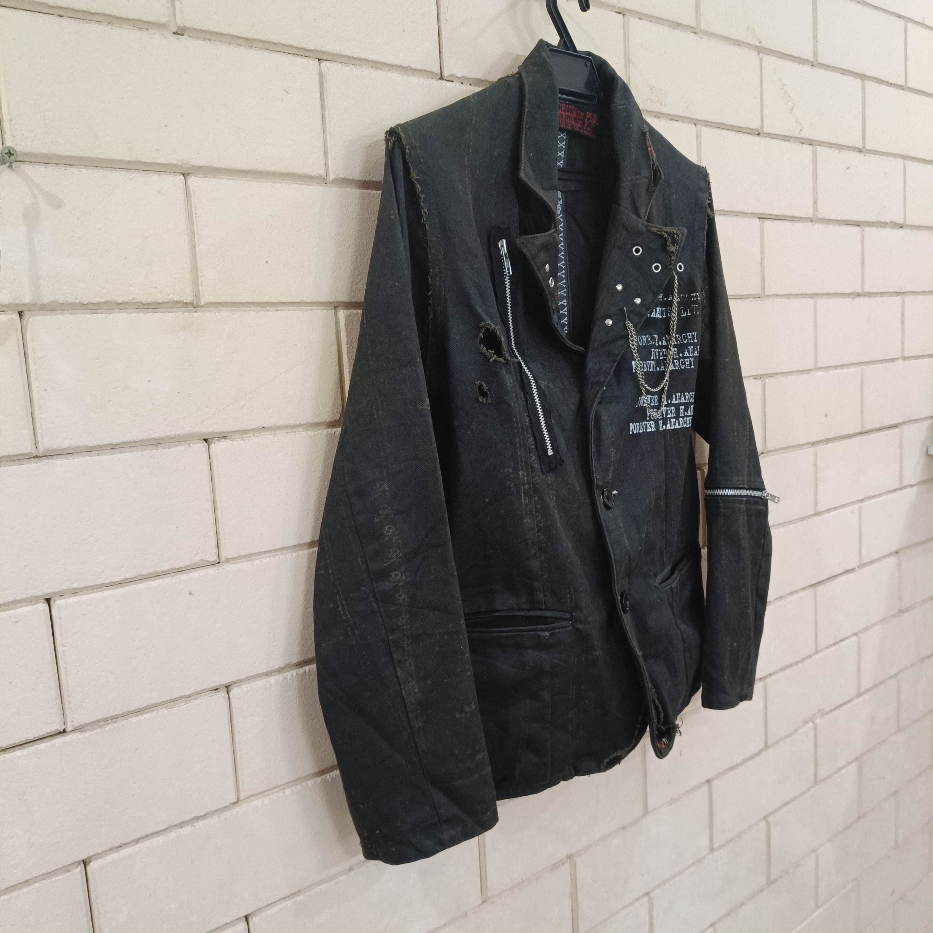 Japanese Brand H. ANARCHYISM for PLUS Punk Jacket Size US S / EU 44-46 / 1 - 13 Thumbnail