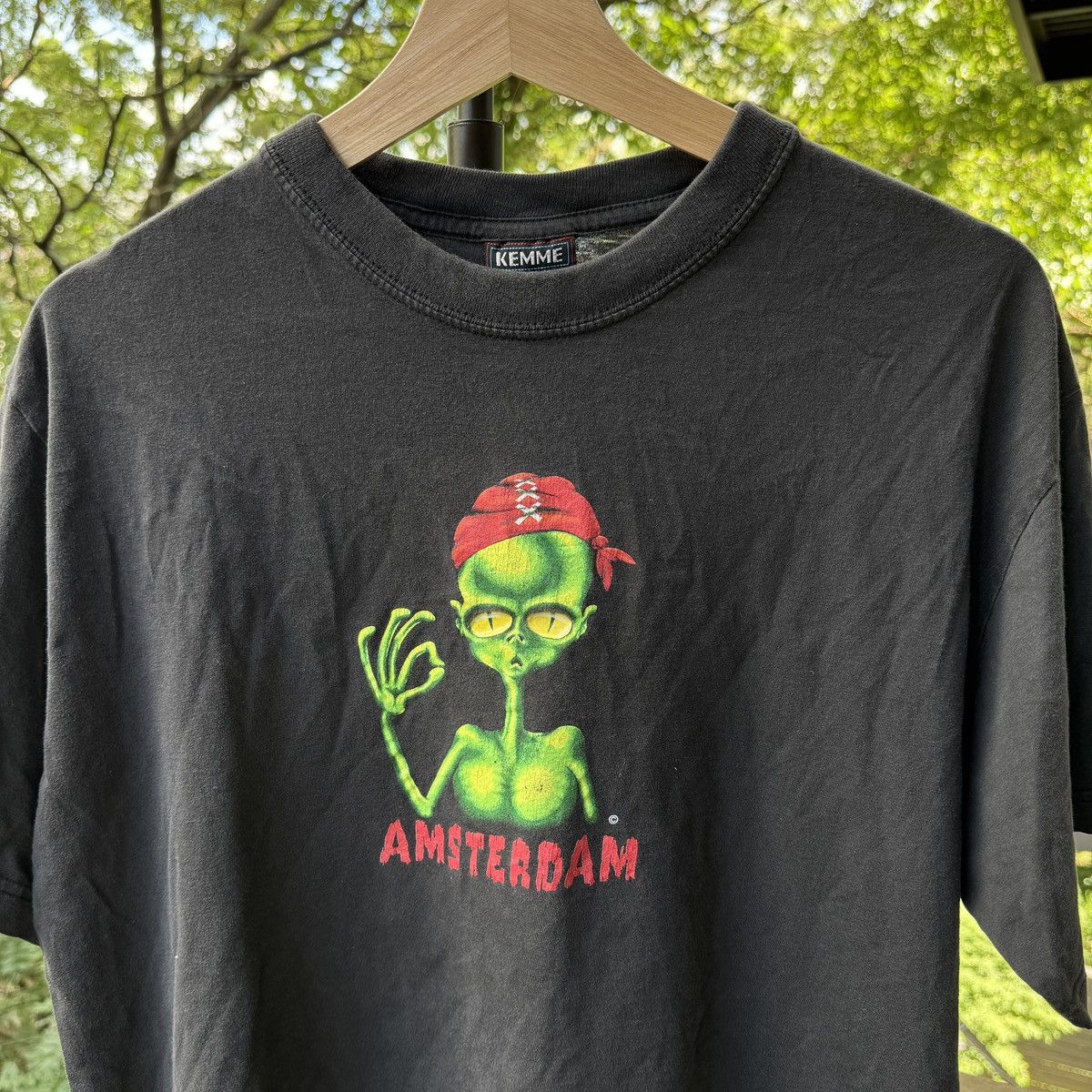 Vintage Amsterdam Alien Thrashed Faded Distressed Shirt ERD Grunge Size US M / EU 48-50 / 2 - 3 Thumbnail