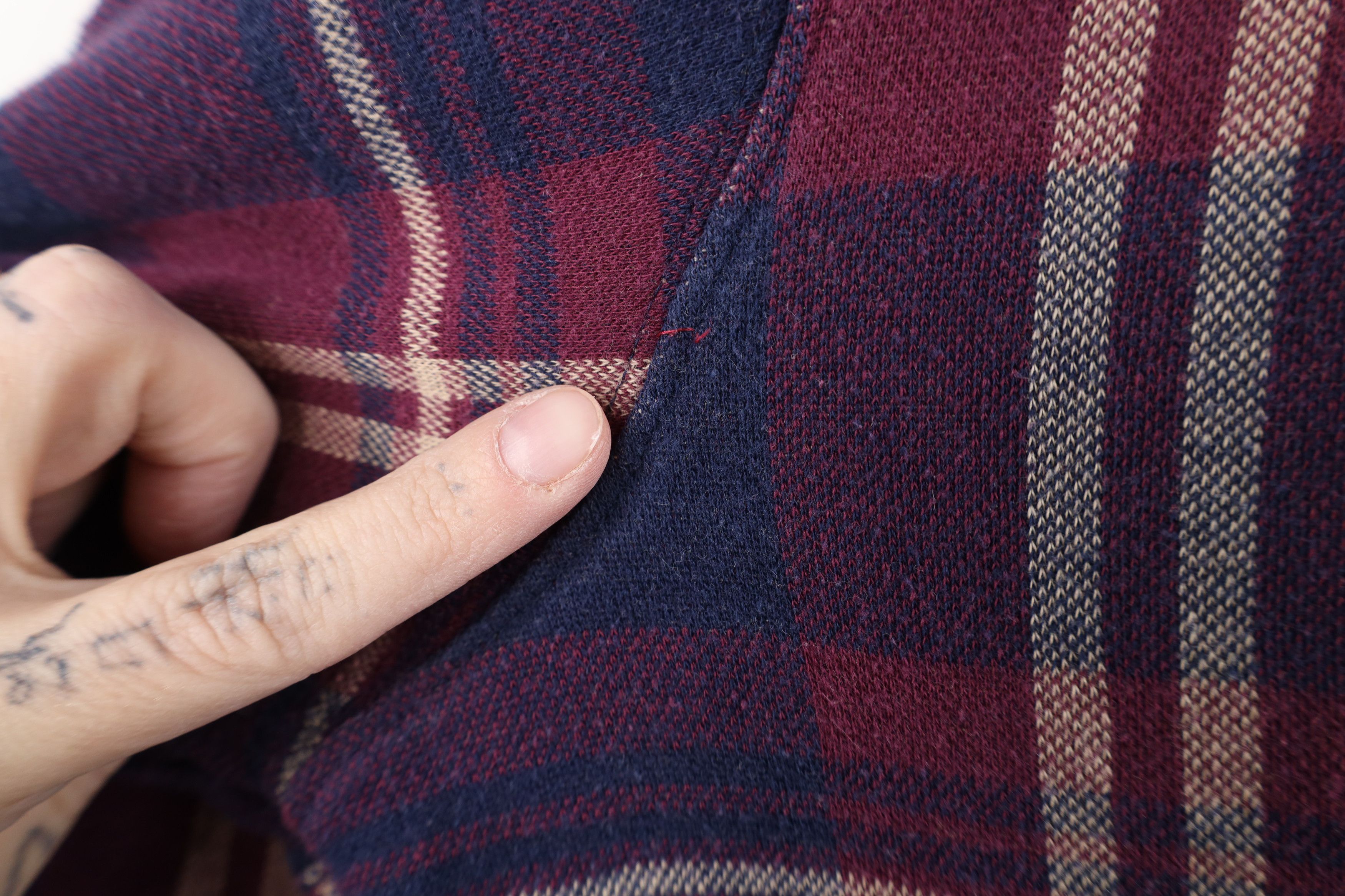 Vintage Vintage 90s Streetwear Collared Long Sleeve Rugby Polo Plaid Size US L / EU 52-54 / 3 - 8 Thumbnail