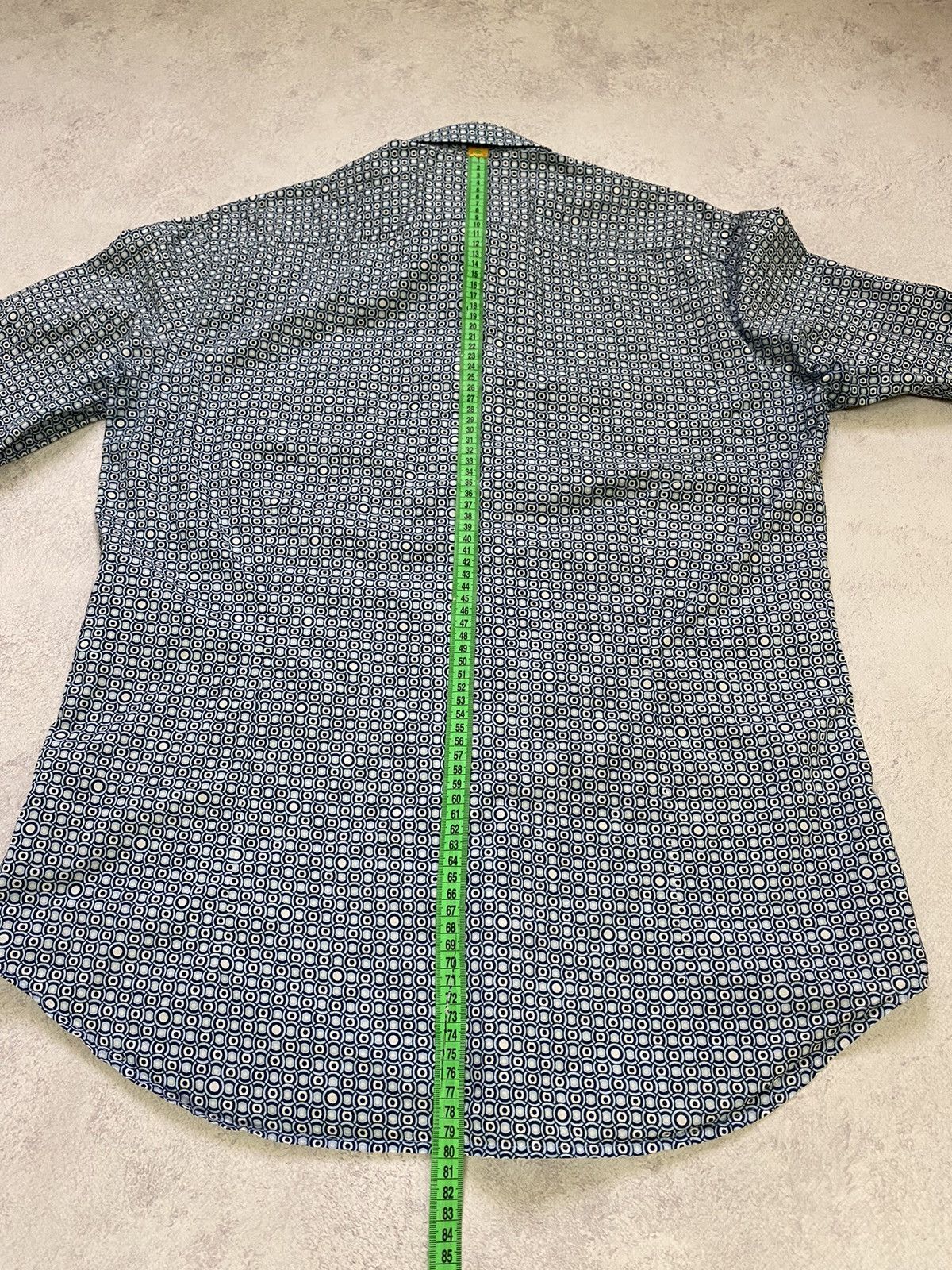 Thierry Mugler Thierry Mugler Mens Blue Designer Snap Up Shirt Size 41 Size US M / EU 48-50 / 2 - 14 Thumbnail