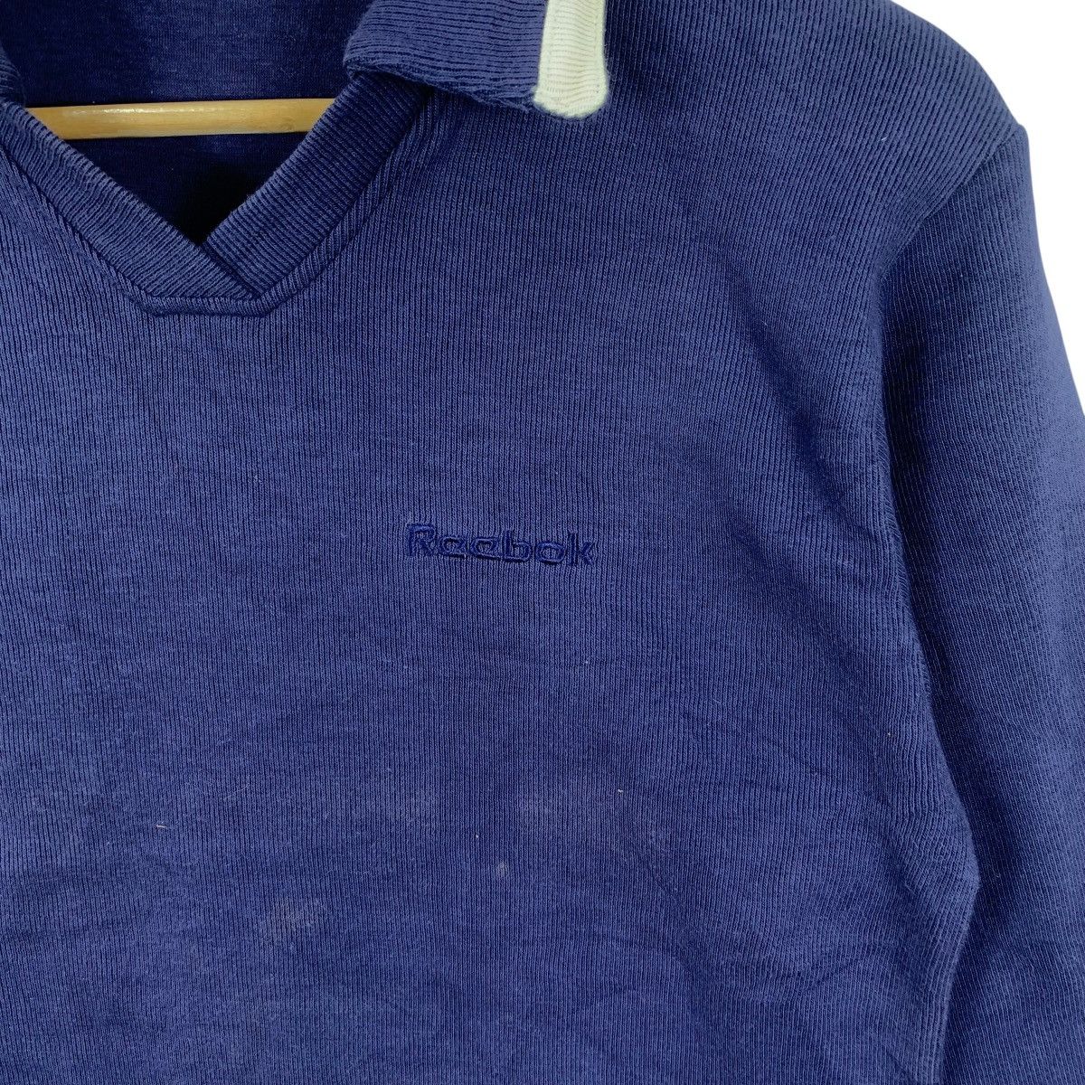 Reebok Vintage REEBOK SPORTSWEAR Natural Pure Indigo Rugby Tee Size US L / EU 52-54 / 3 - 5 Thumbnail