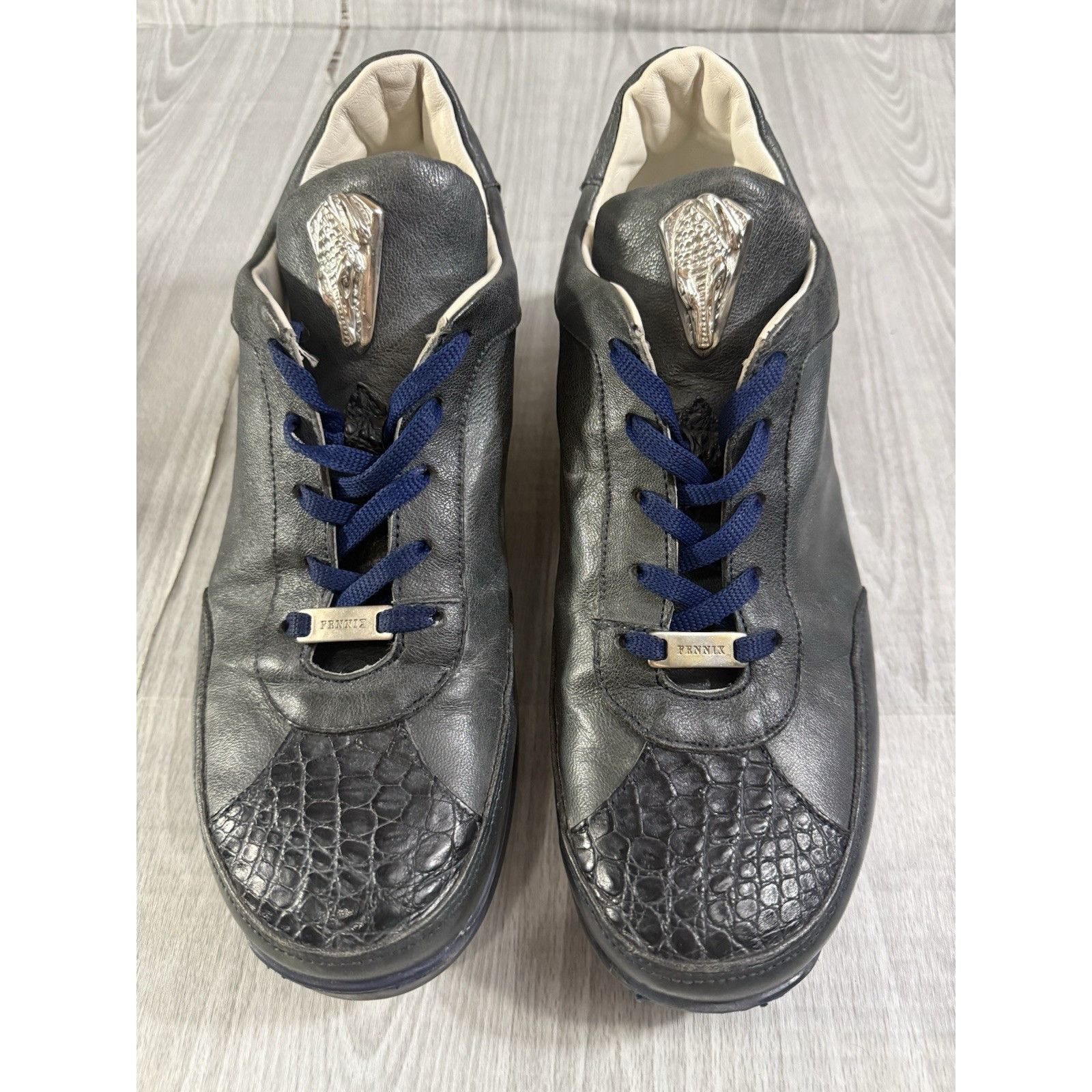 Other Fennix Italy crocodile Leather Sneakers size 42 EU 9 US colo Size US 9 / EU 42 - 1 Thumbnail