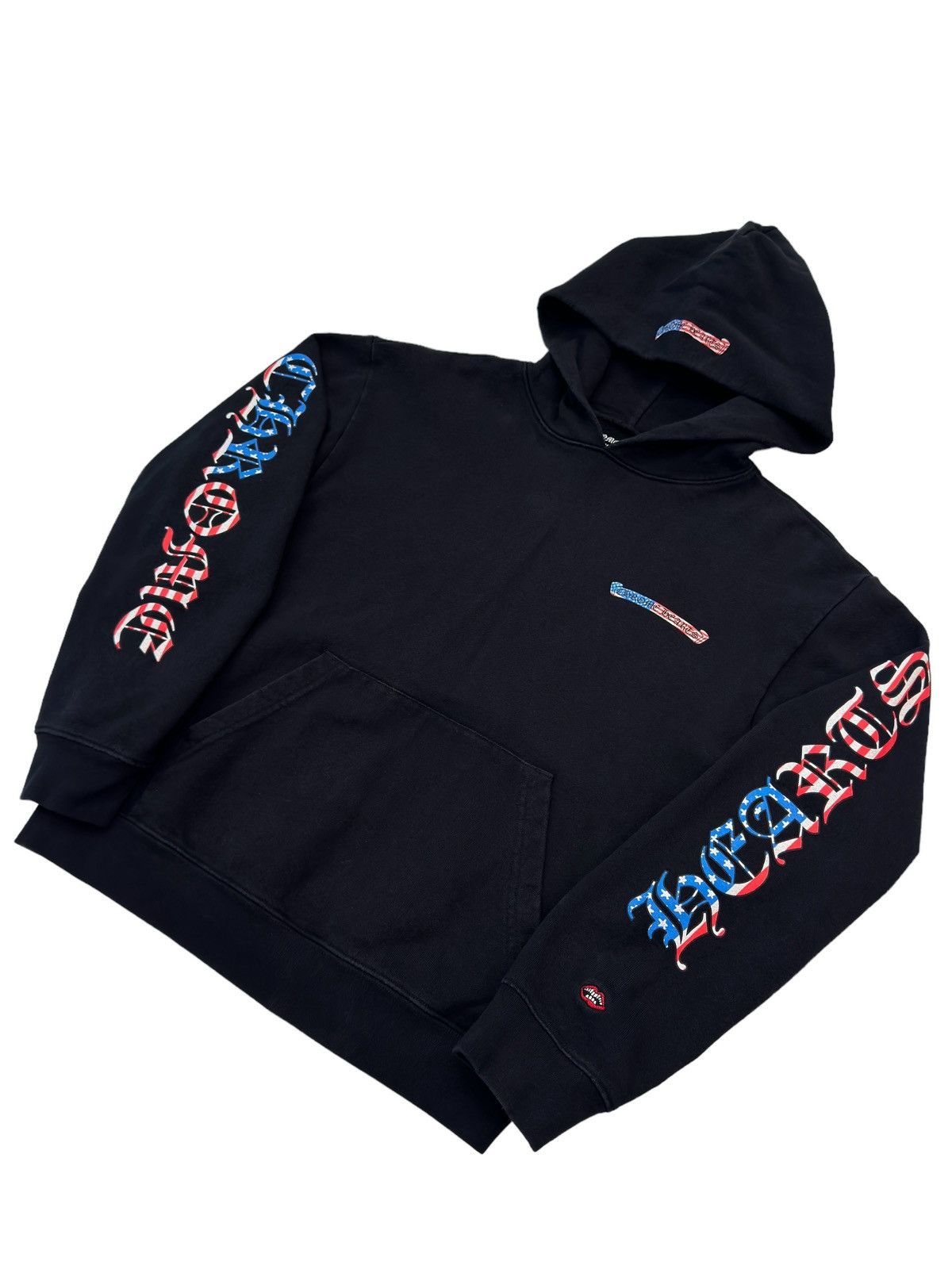 Chrome Hearts Chrome Hearts American Flag Scroll Logo Hoodie Size US M / EU 48-50 / 2 - 3 Thumbnail