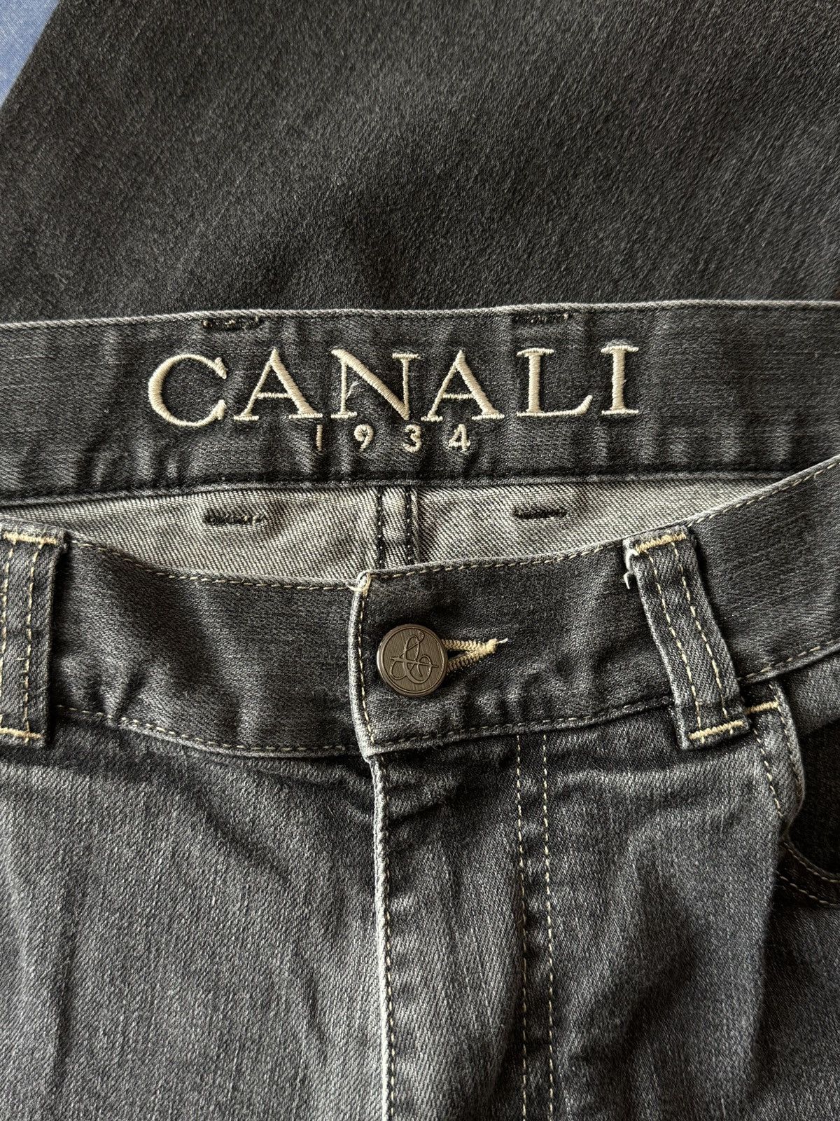 Canali 🔥🔥 Canali Grey Cotton Jeans Size US 32 / EU 48 - 4 Thumbnail