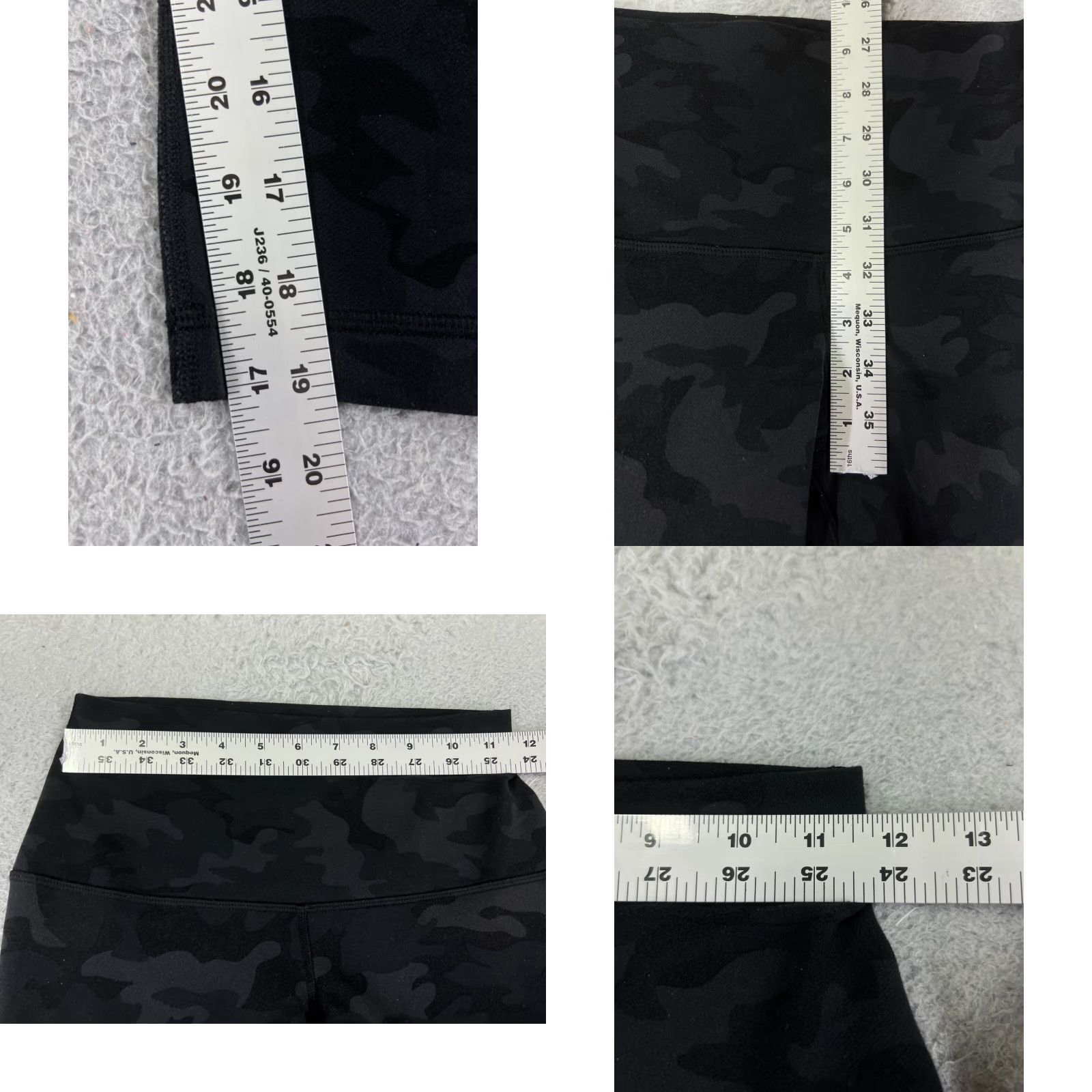 Lululemon Lululemon Pants Womens 4 Black Gray Camouflage Leggings Activewear Pockets 19 In Inseam Relaxed Size 27" / US 4 / IT 40 - 8 Thumbnail