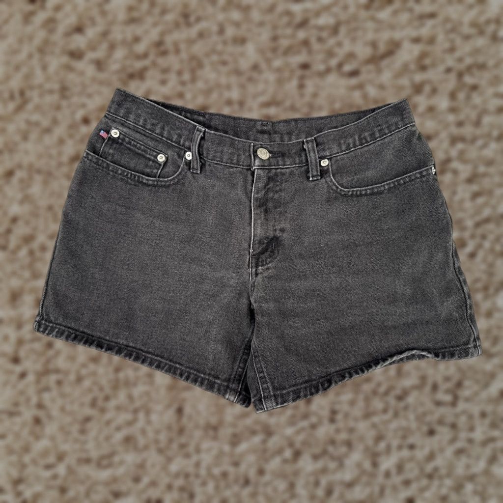 Polo Ralph Lauren Polo Jeans Co Ralph Lauren Shorts Womens 30 Black Denim Low Rise Cotton 30x4.5 Size 30" / US 8 / IT 44 - 1 Thumbnail