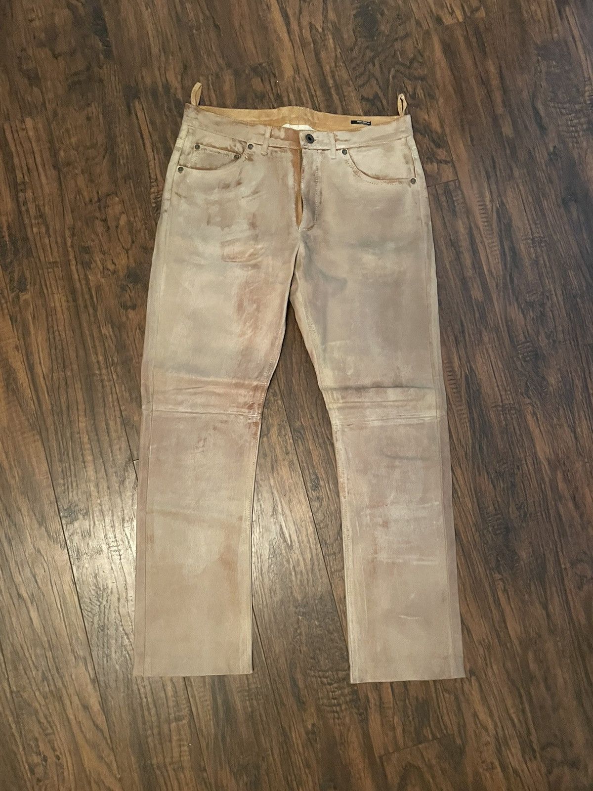 Miu Miu Miu Miu Brown Leather Pants Size US 32 / EU 48 - 1 Thumbnail