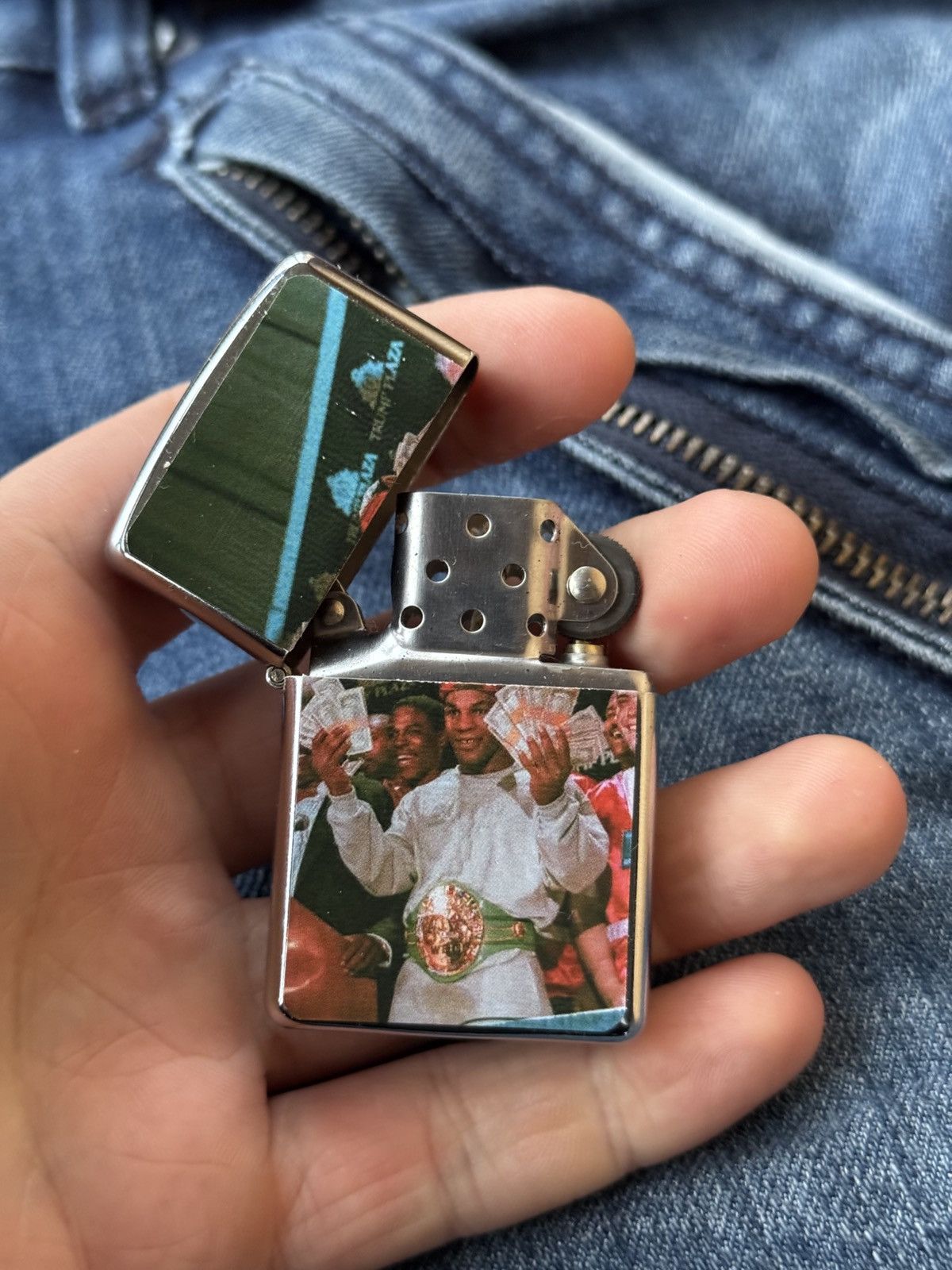 Vintage Mike Tyson two sided Cigar Lighter, WORK, vintage Box Size ONE SIZE - 2 Thumbnail
