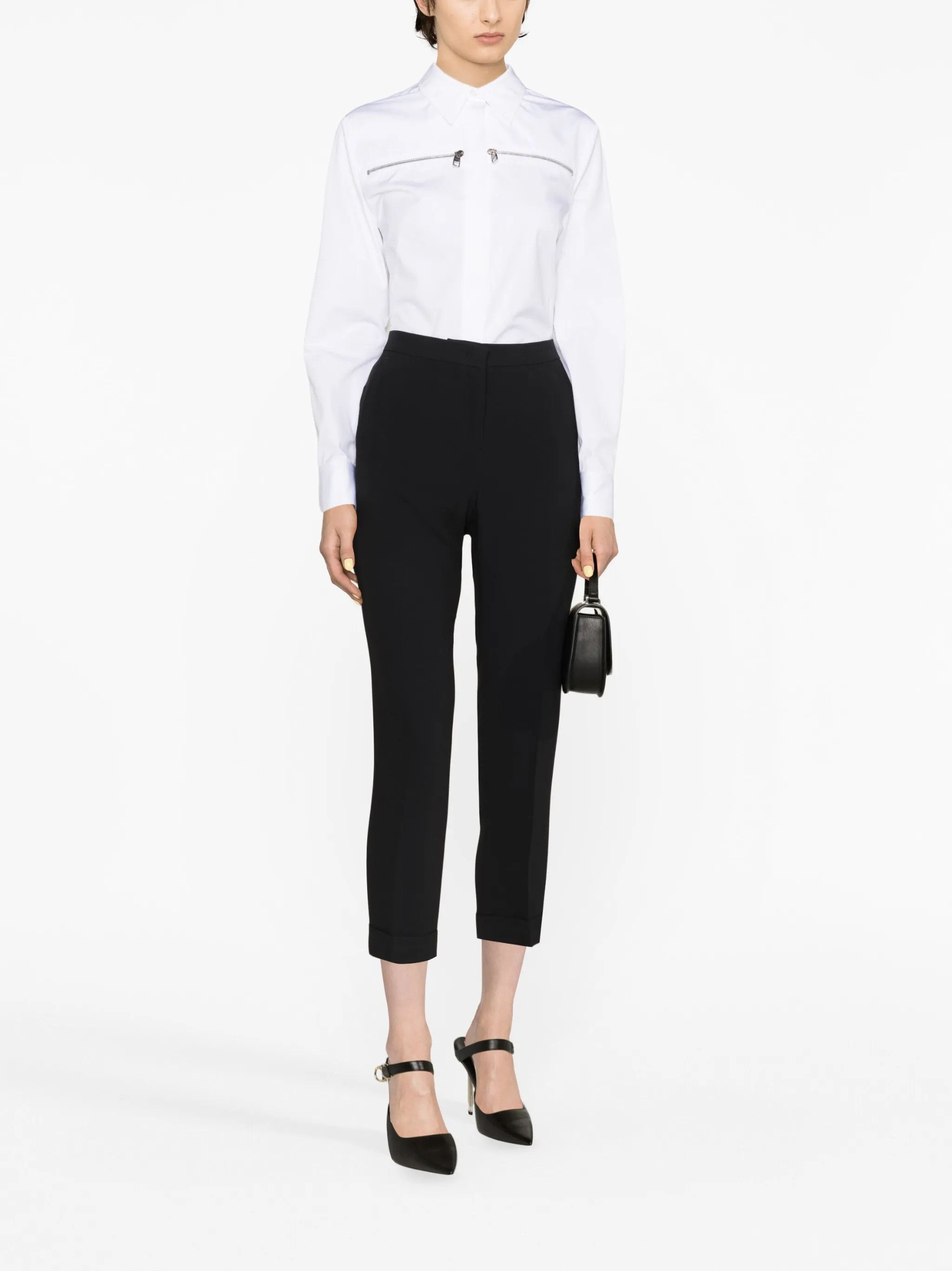 Alexander McQueen o1y0325 Shirt in White Size XS / US 0-2 / IT 36-38 - 2 Thumbnail