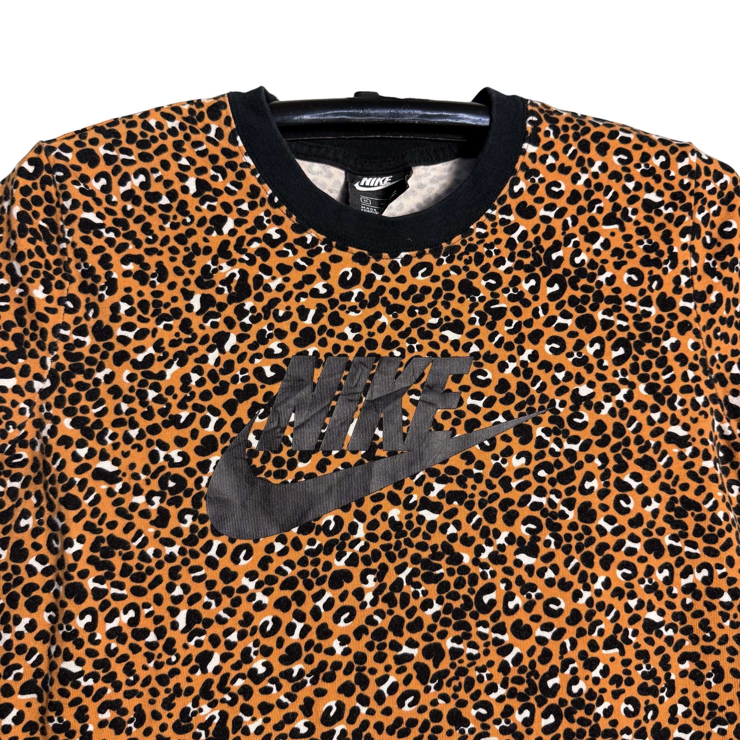 Nike 🔥RARE🔥Nike Pre-Owned Leopard Spellout T-shirt Size M / US 6-8 / IT 42-44 - 2 Thumbnail