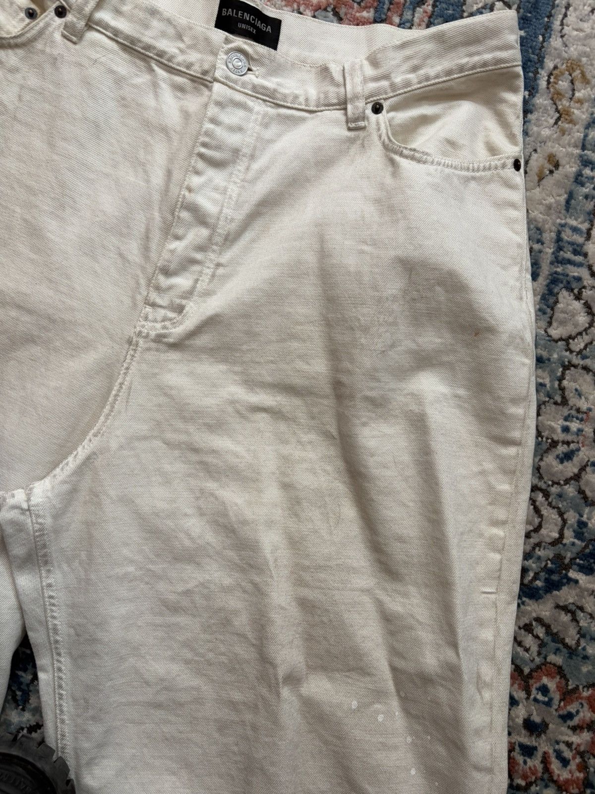 Balenciaga Balenciaga White Baggy Denim Size US 36 / EU 52 - 5 Thumbnail