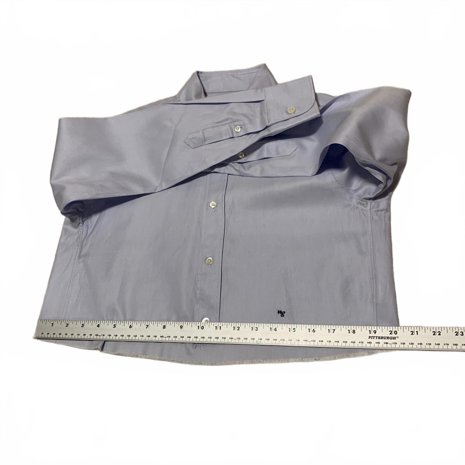 Other Hommegirls Women's S Chambray Blue Cropped Shirt Size S / US 4 / IT 40 - 6 Thumbnail